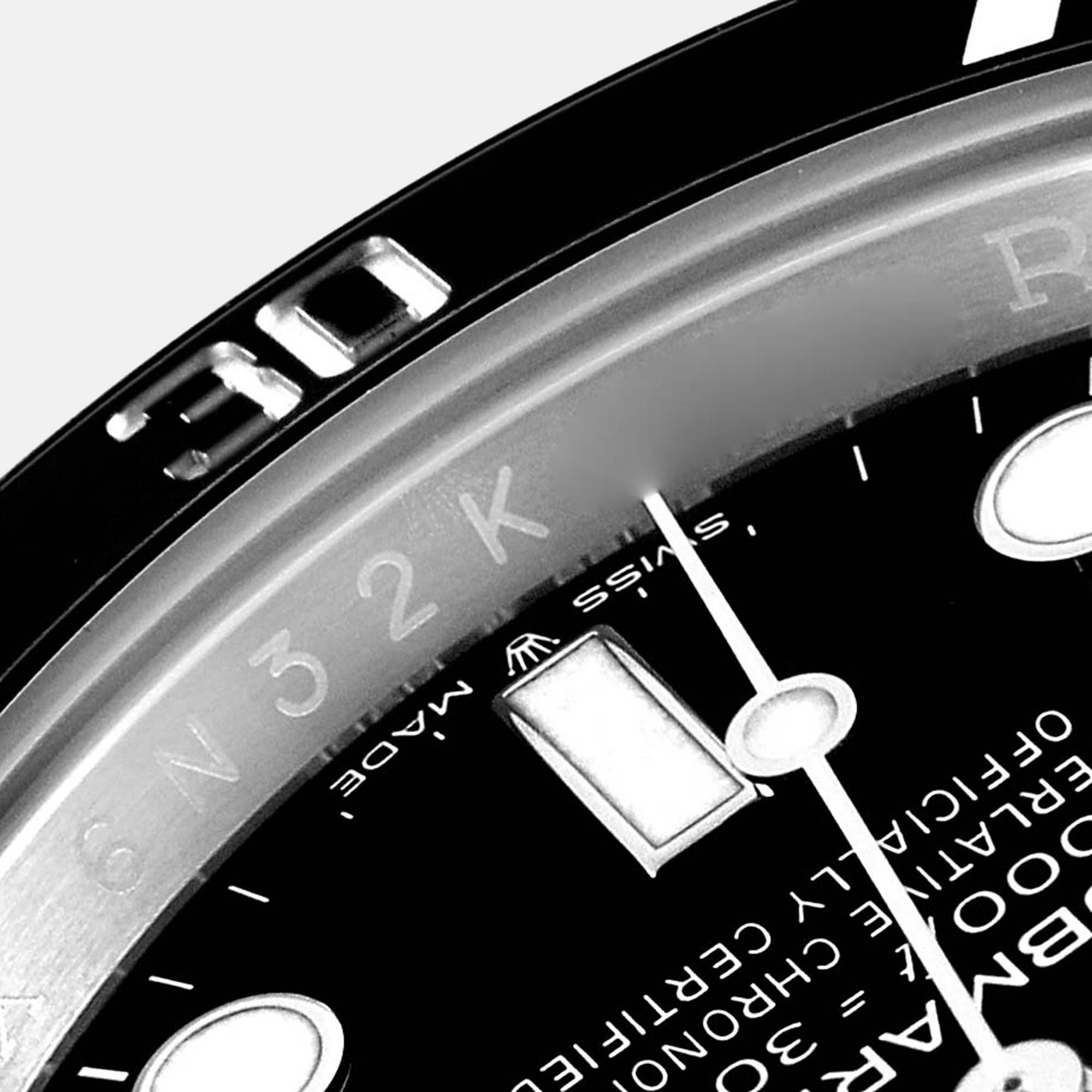 Rolex Submariner Black Dial Ceramic Bezel Steel Mens Watch 126610