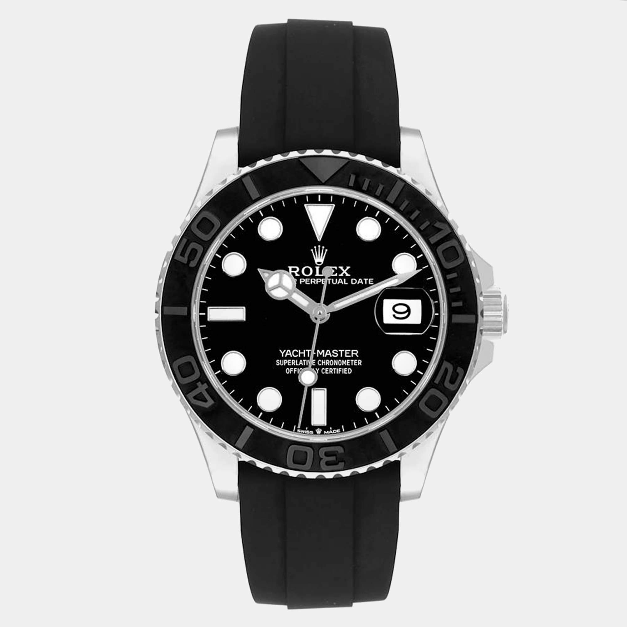 Rolex Yachtmaster White Gold Oysterflex Bracelet Mens Watch 226659 42 mm, Black
Rolex Yachtmaster White Gold Oysterflex Bracelet Mens Watch 226659 42 mm, Black