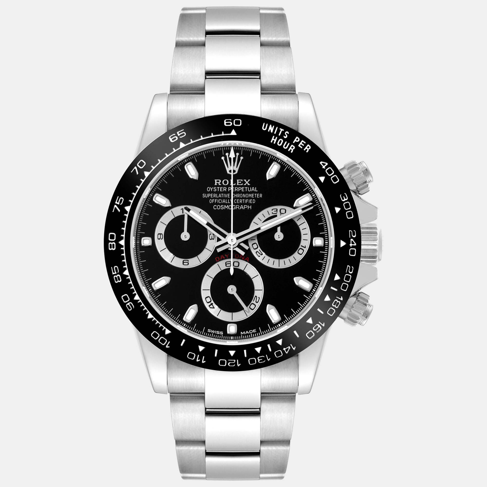 Rolex Daytona Black Dial Steel Mens Watch
Rolex Daytona Black Dial Steel Mens Watch