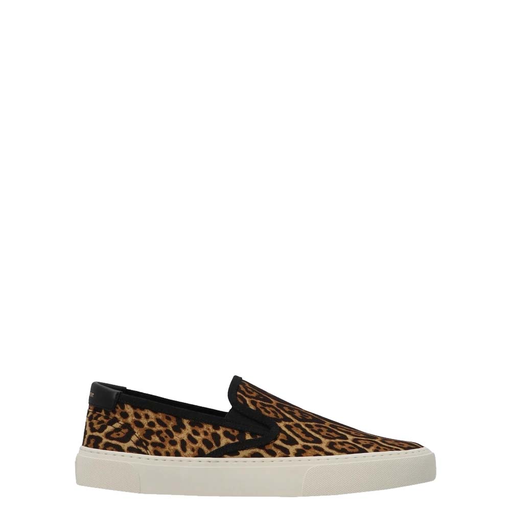 Saint Laurent Paris Multicolor Malibu Leopard Sneakers Size EU 43