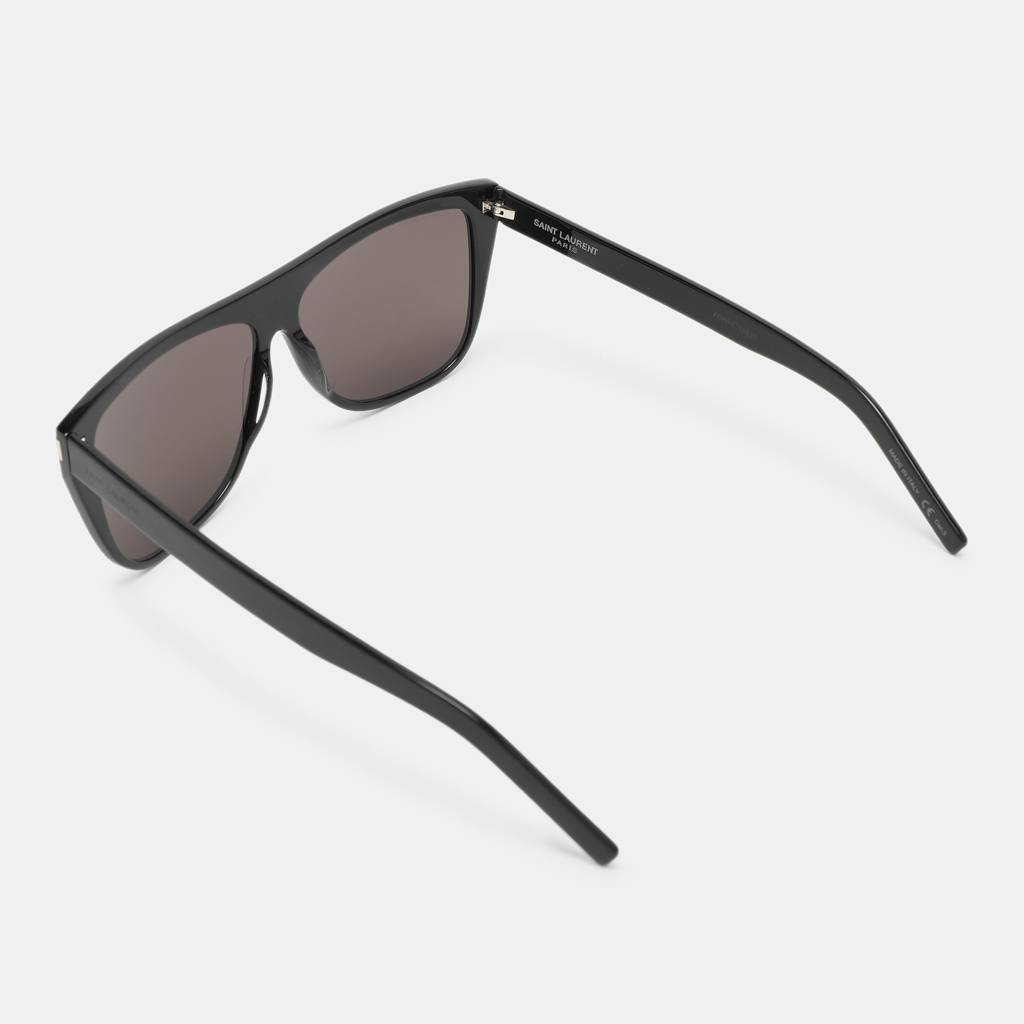 Saint Laurent Black SL1 SLIM 001 Wayfarer Sunglasses