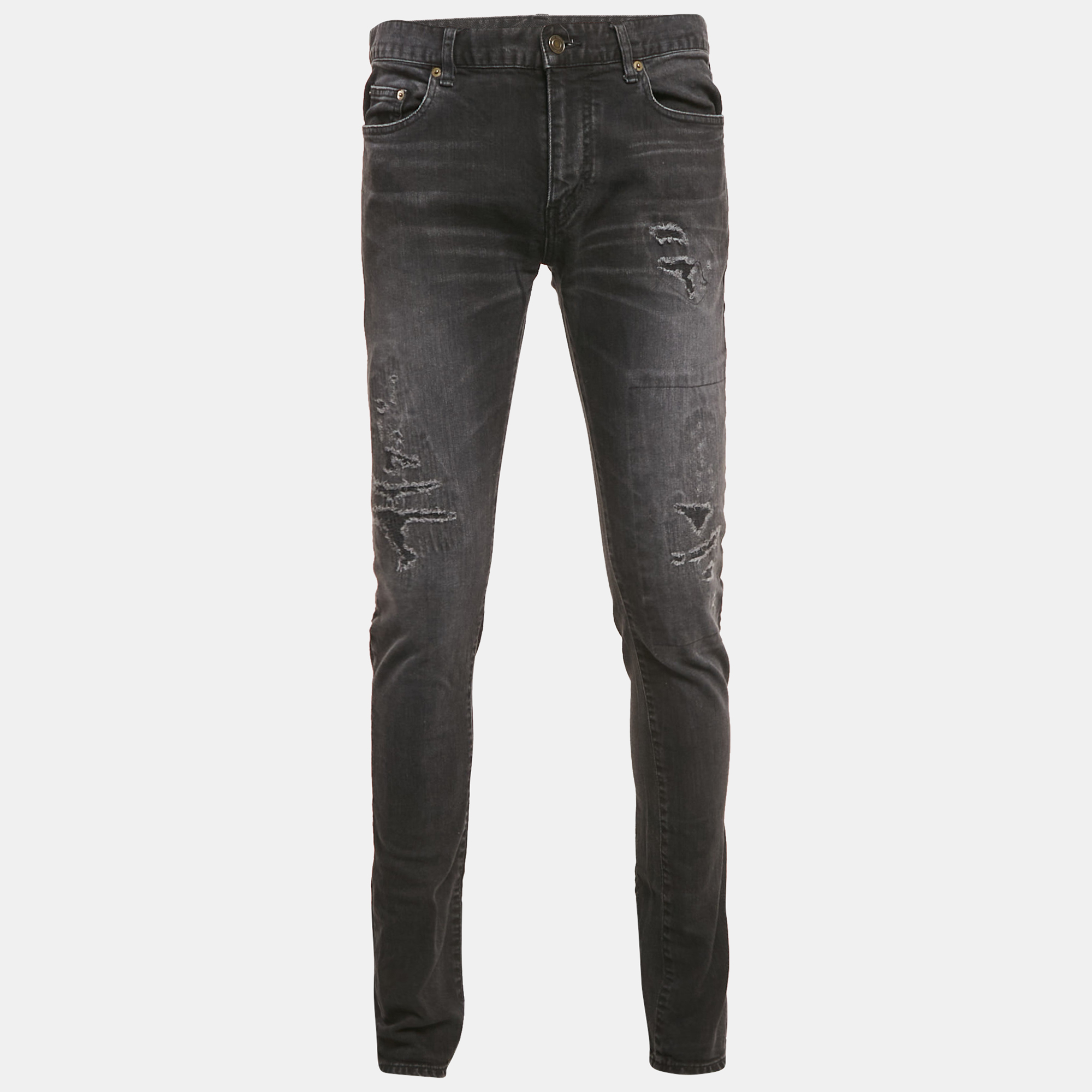 Saint Laurent Paris Black Washed and Distressed Denim Jeans M Waist 32"
Saint Laurent Paris Black Washed and Distressed Denim Jeans M Waist 32"