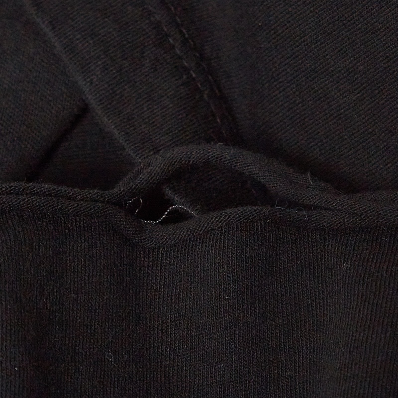 Saint Laurent Black Logo Print Cotton Half Sleeve T-Shirt M