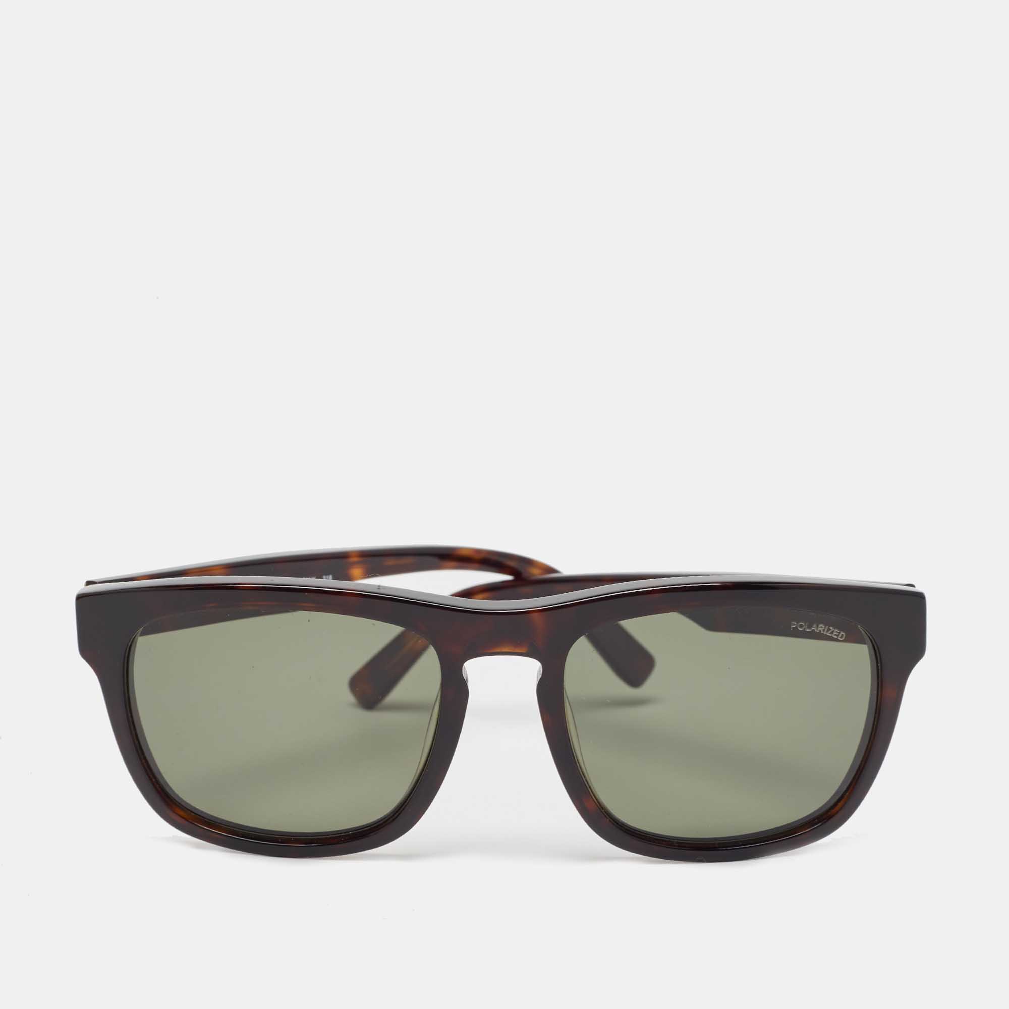 Salvatore Ferragamo Dark Brown Tortoise SF789SP Wayfarer Sunglasses