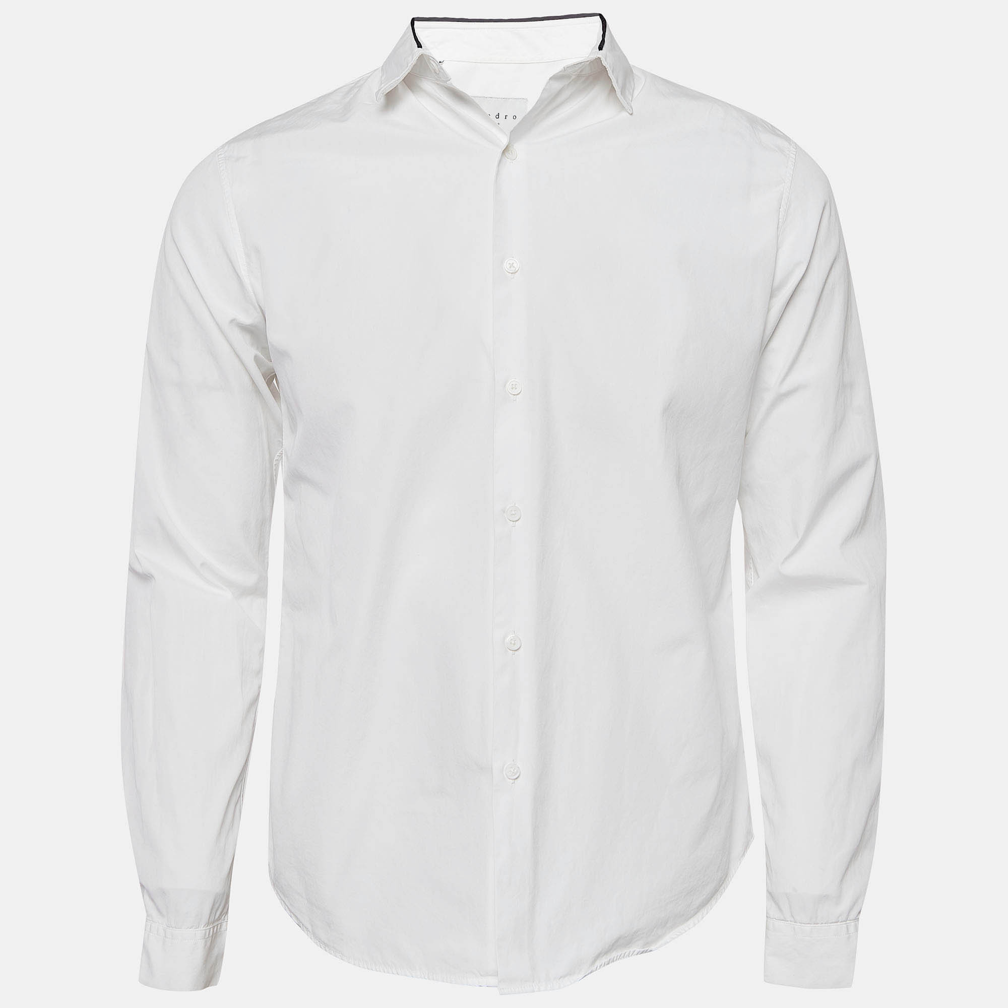 Sandro white cotton long sleeve shirt s