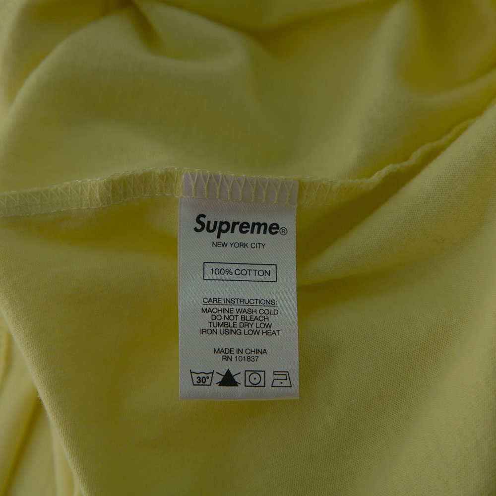 Supreme Yellow Cotton Supreme City Embroidered Long Sleeve T-Shirt XL