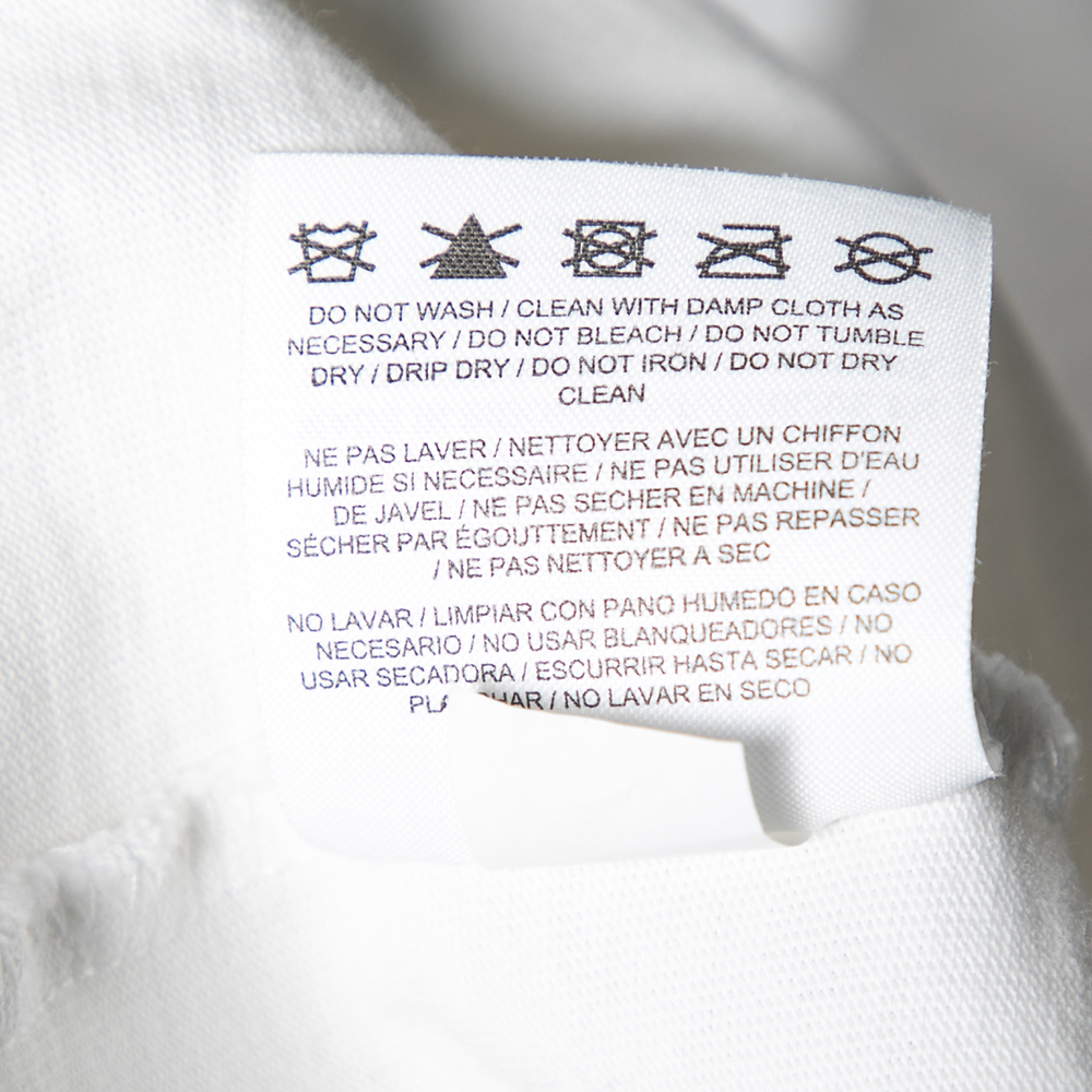 Supreme X Jordan White Logo Printed Cotton T-Shirt L