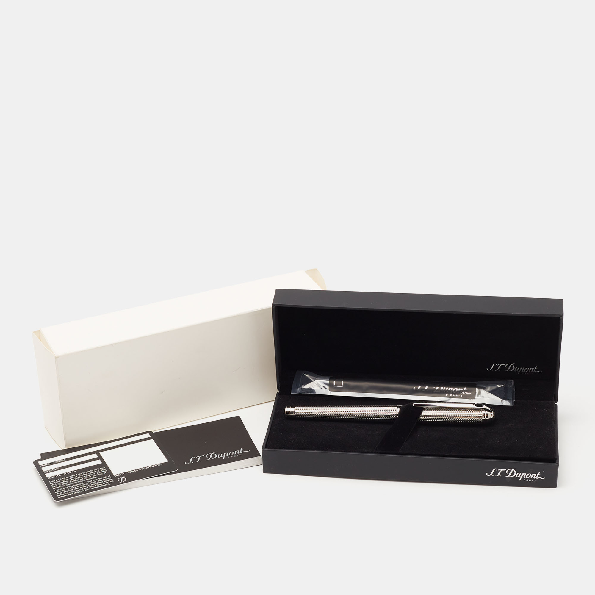 S.T. Dupont Silver Tone Rollerball Pen