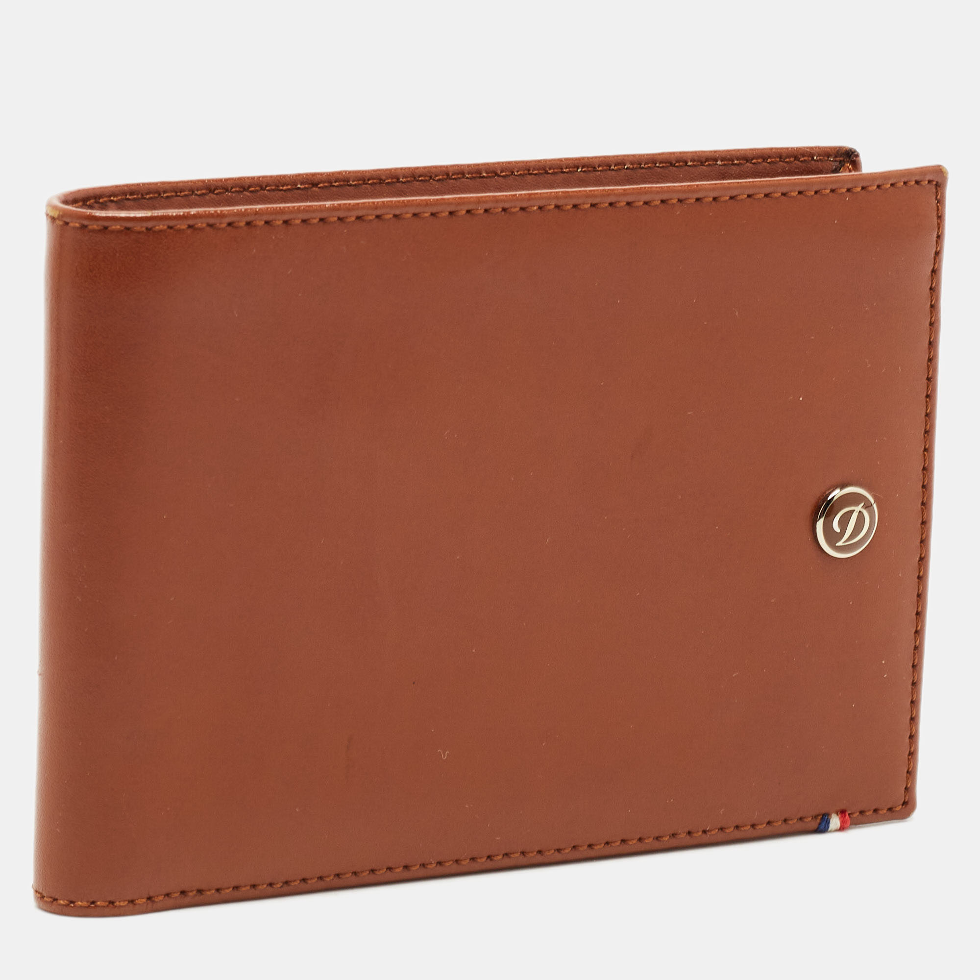 S.T. Dupont Brown Leather Bifold Wallet
