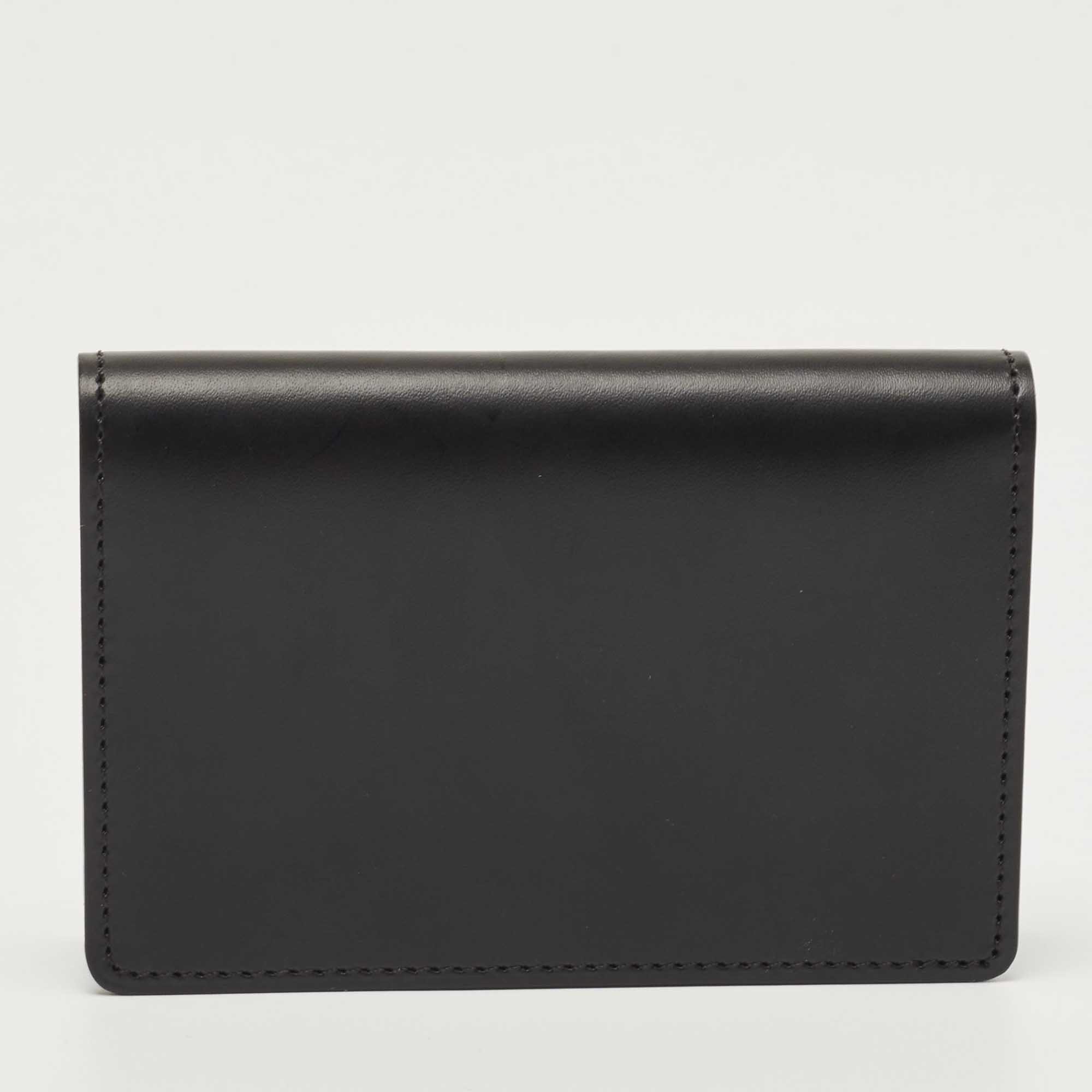 S.T. Dupont Black Leather Bi Fold Card Case