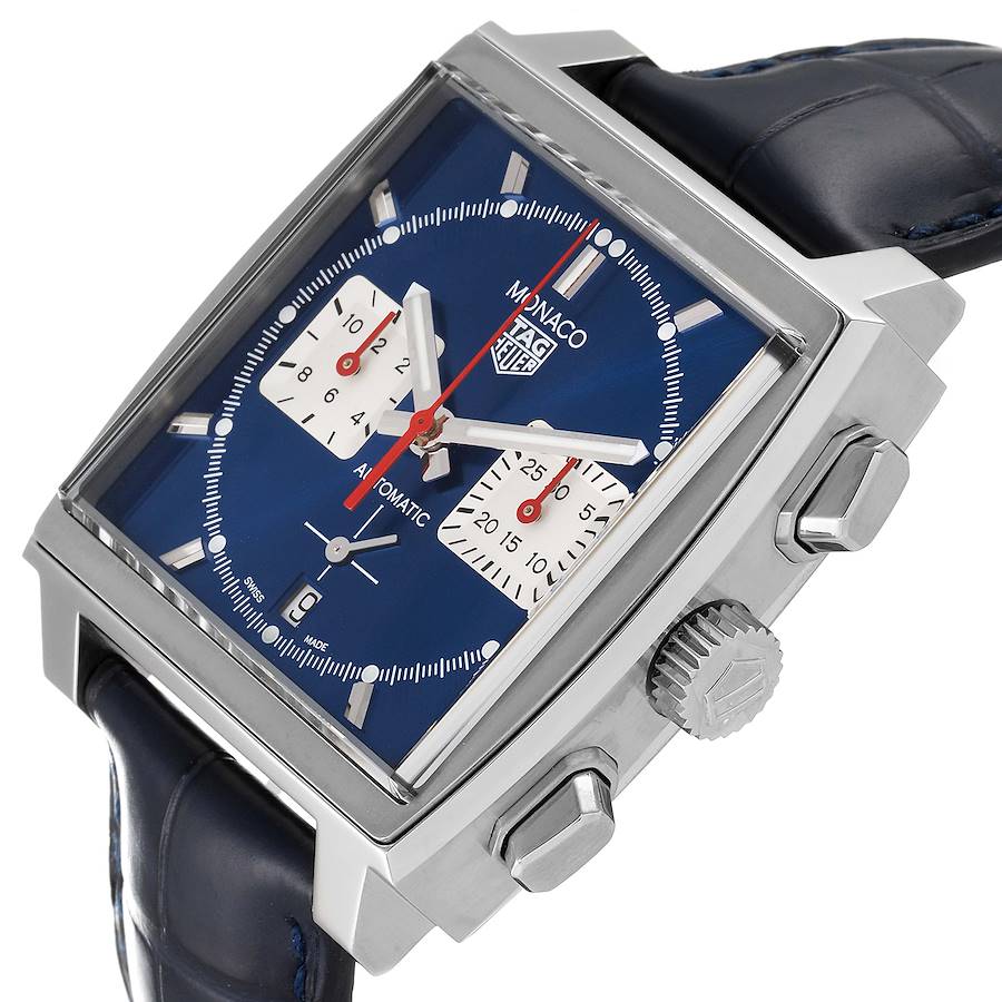 Tag Heuer Blue Stainless Steel Monaco Calibre 02 CBL2111 Men's Wristwatch 39 MM
Tag Heuer Blue Stainless Steel Monaco Calibre 02 CBL2111 Men's Wristwatch 39 MM