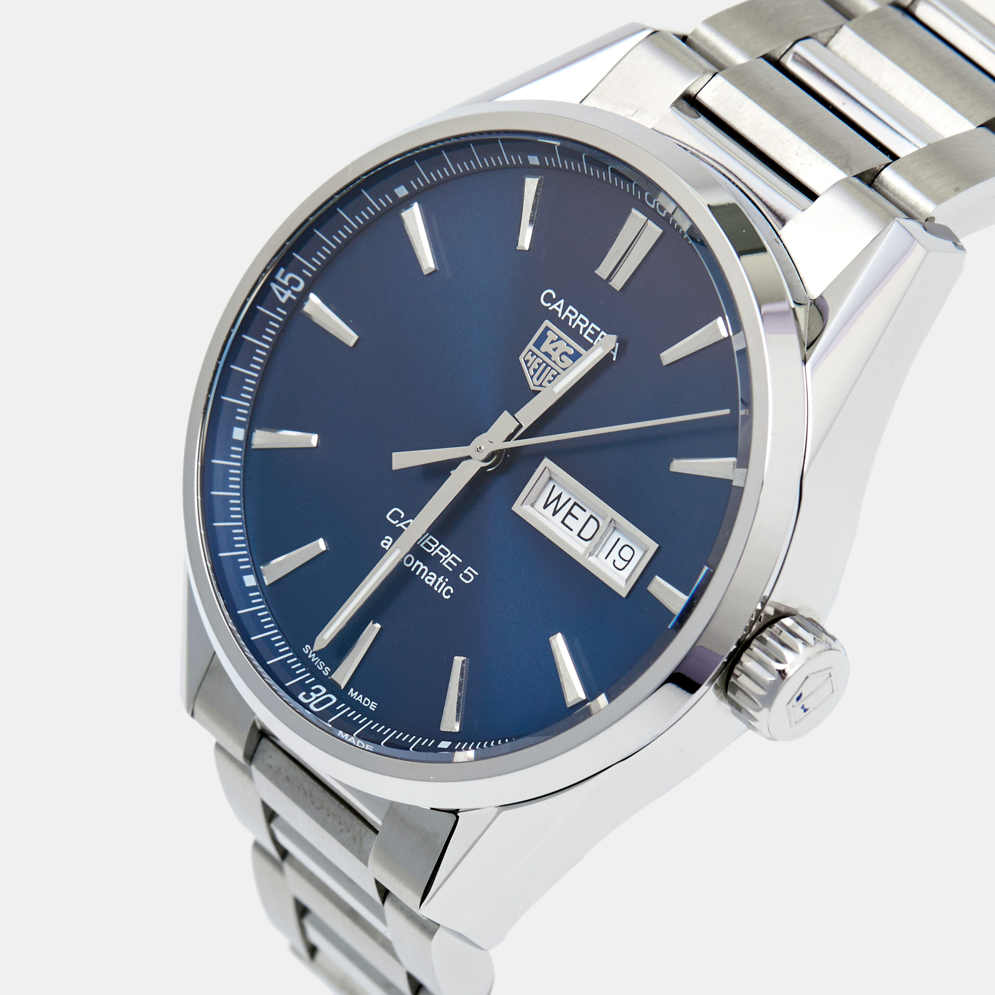 Tag Heuer Blue Stainless Steel Carrera WAR201E.BA0723 Men's Wristwatch, Silver
Tag Heuer Blue Stainless Steel Carrera WAR201E.BA0723 Men's Wristwatch, Silver
