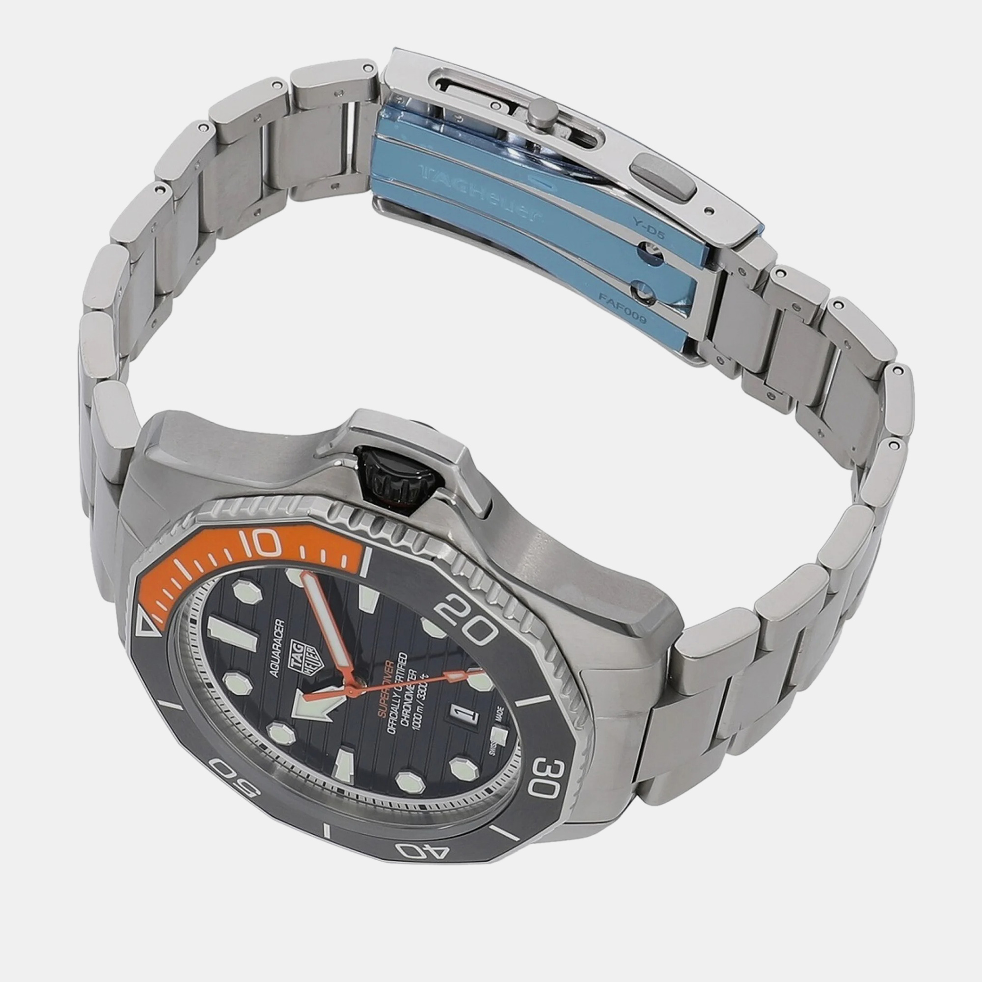 Tag Heuer Black Titanium Aquaracer WBP5A8A.BF0619 Automatic Men's Wristwatch 45 Mm