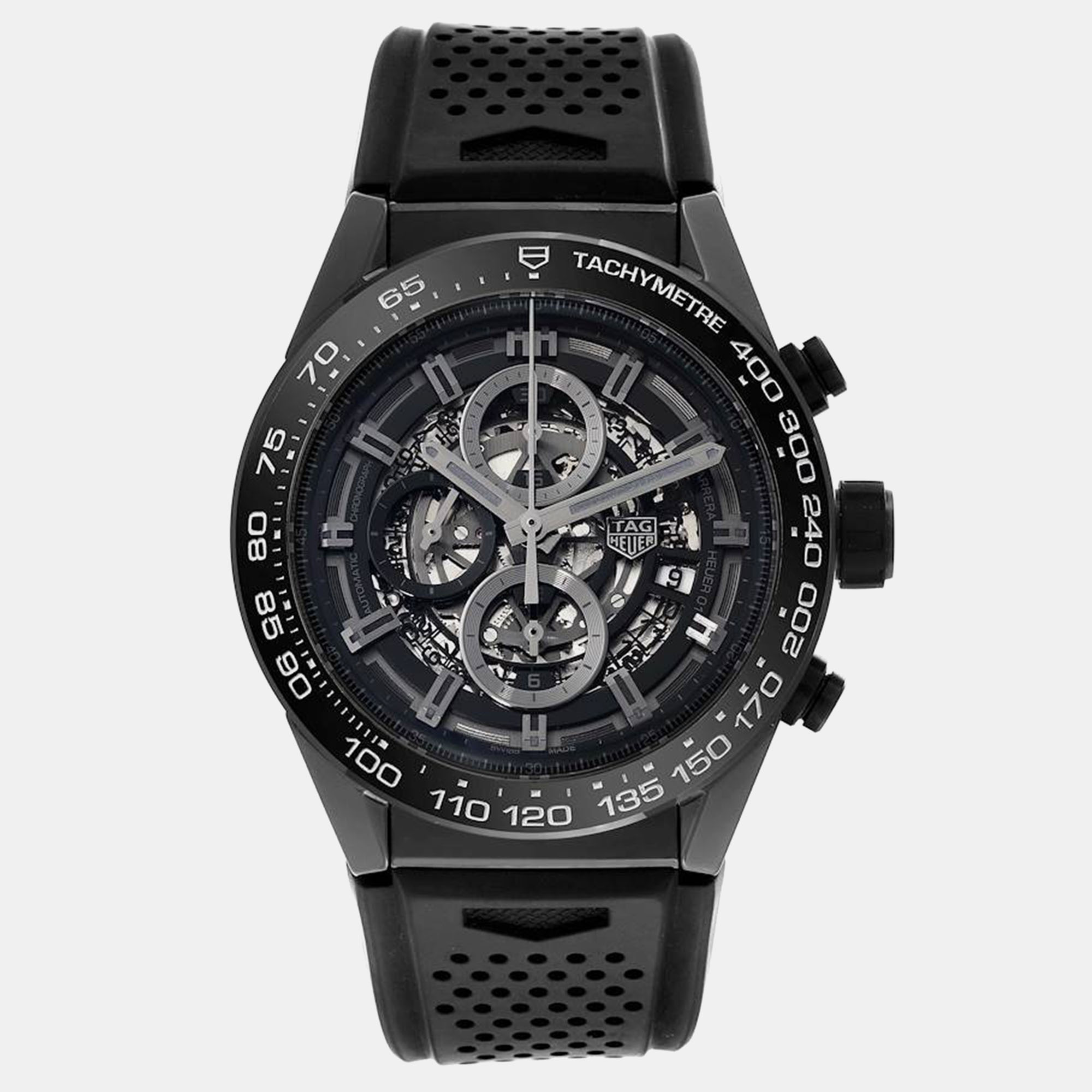 Tag Heuer Black Ceramic Carrera CAR2A90.FT6071 Automatic Men's Wristwatch 45 mm
Tag Heuer Black Ceramic Carrera CAR2A90.FT6071 Automatic Men's Wristwatch 45 mm