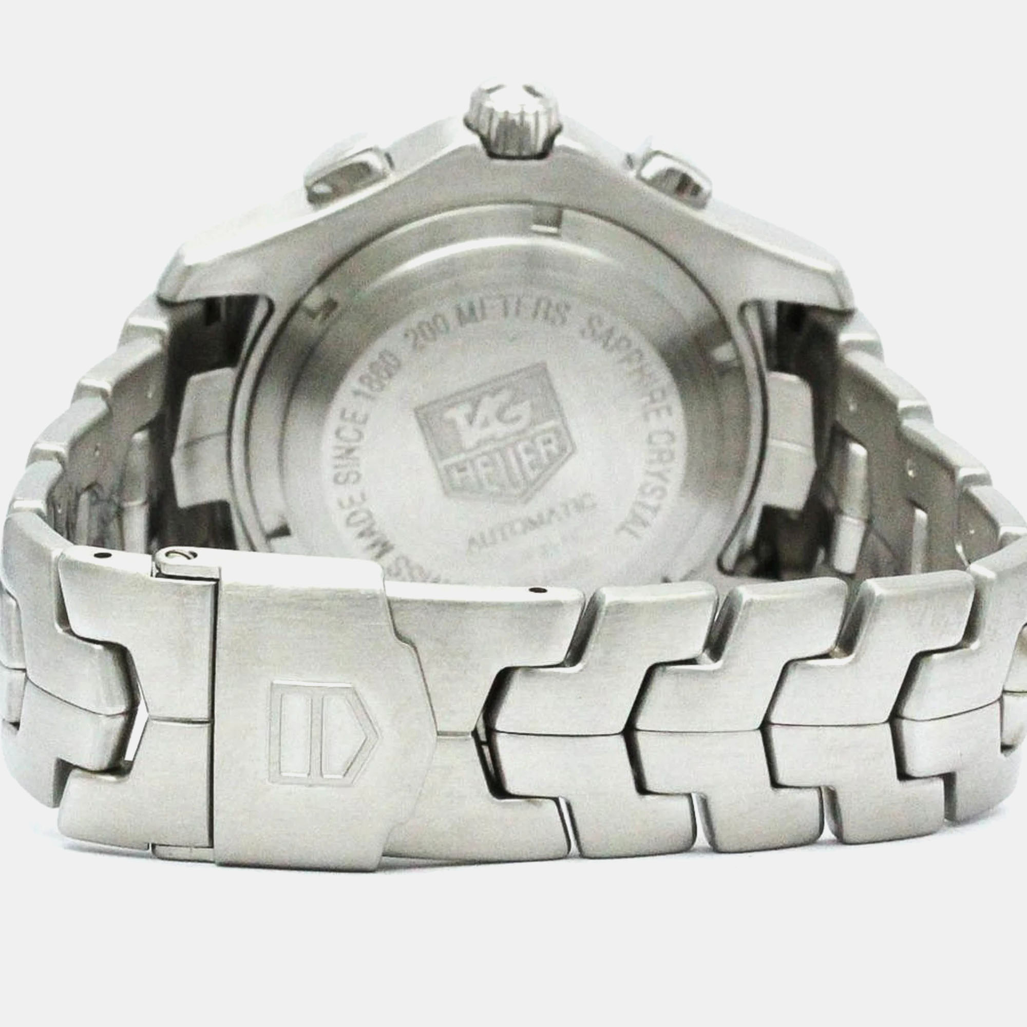 Tag Heuer Grey Stainless Steel Link CJF2115 Automatic Men's Wristwatch 42 Mm