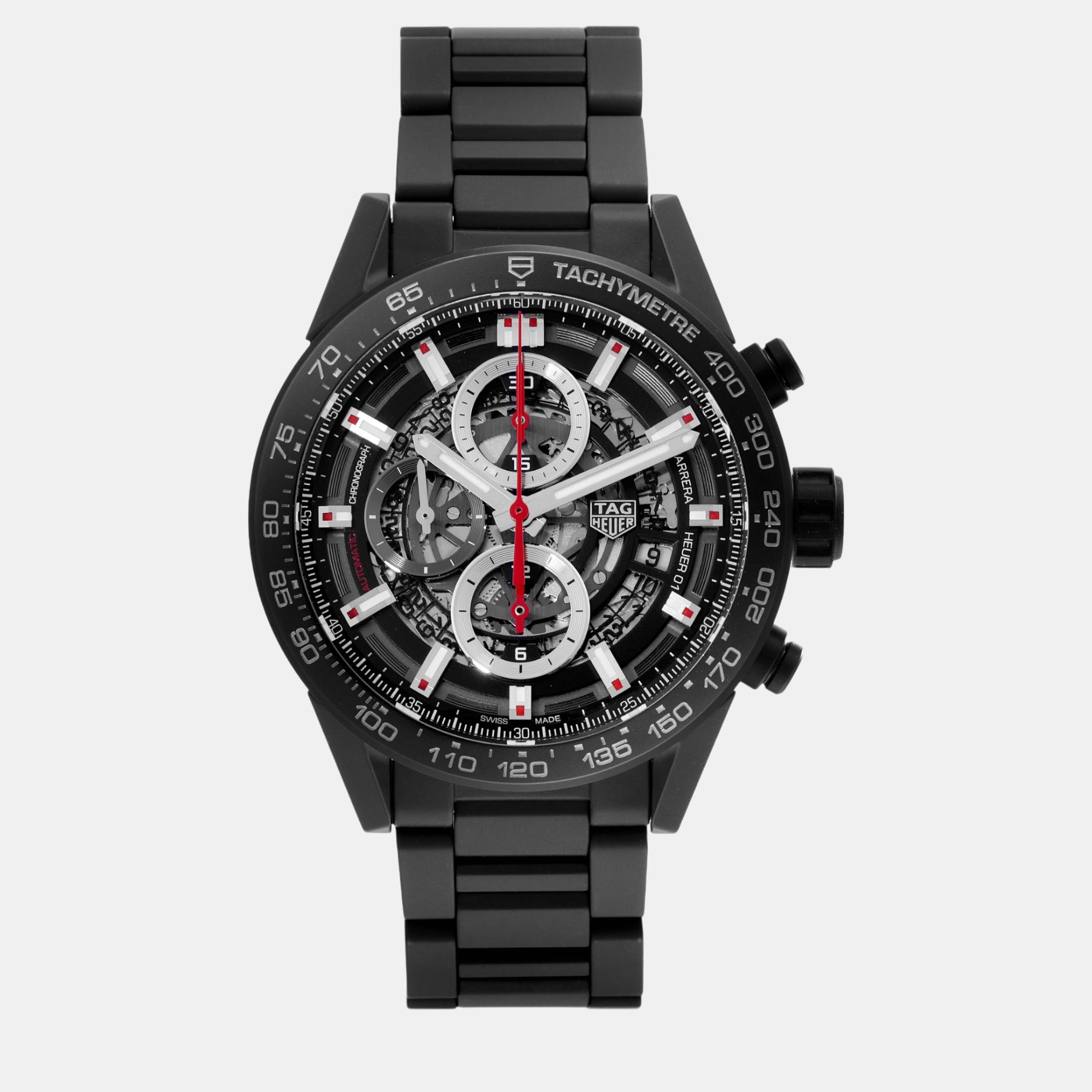 Tag Heuer Black Ceramic Carrera CAR2090 Automatic Men's Wristwatch 43 mm
Tag Heuer Black Ceramic Carrera CAR2090 Automatic Men's Wristwatch 43 mm