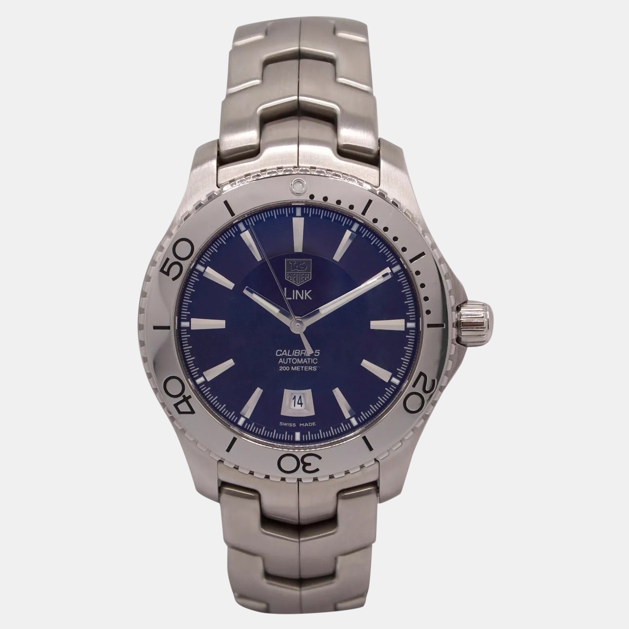 Tag Heuer Brown Stainless Steel Link WJ201D Automatic Men's Wristwatch 42 mm
Tag Heuer Brown Stainless Steel Link WJ201D Automatic Men's Wristwatch 42 mm