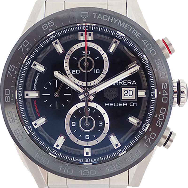 Tag Heuer Black Stainless Steel Carrera Automatic Car201Z Men's Wristwatch
Tag Heuer Black Stainless Steel Carrera Automatic Car201Z Men's Wristwatch
