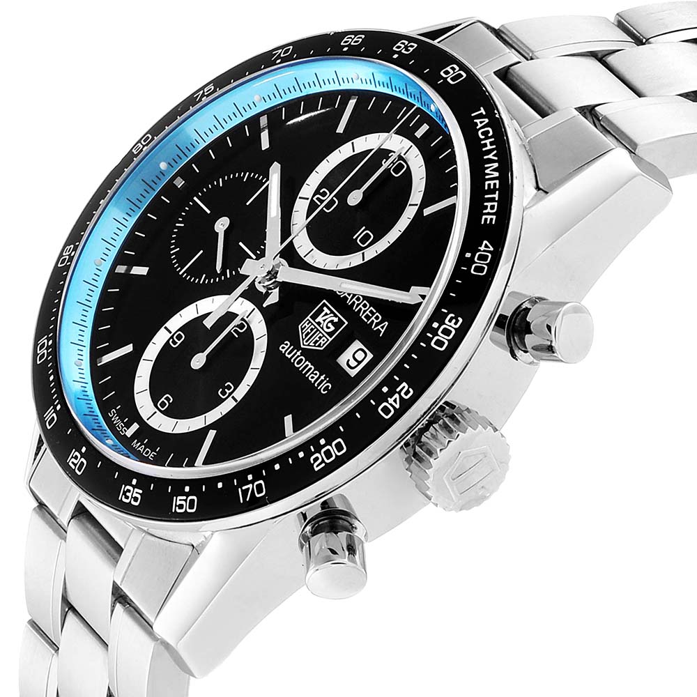 Tag Heuer Black/Blue Stainless Steel Carrera Ring Master Jenson Button Limited Edition CV201X Men's Wristwatch
Tag Heuer Black/Blue Stainless Steel Carrera Ring Master Jenson Button Limited Edition CV201X Men's Wristwatch