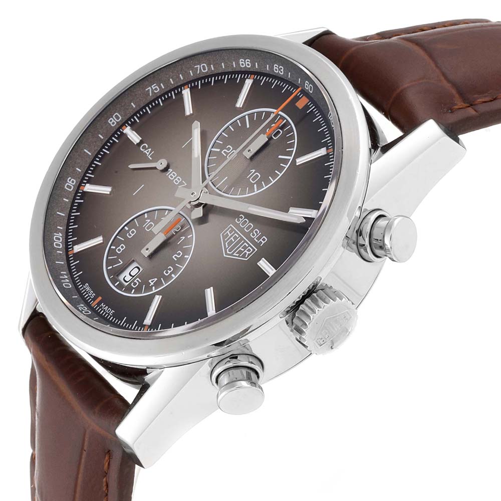 Tag Heuer Brown Stainless Steel Carrera Chronograph CAR2112 Men's Wristwatch
Tag Heuer Brown Stainless Steel Carrera Chronograph CAR2112 Men's Wristwatch
