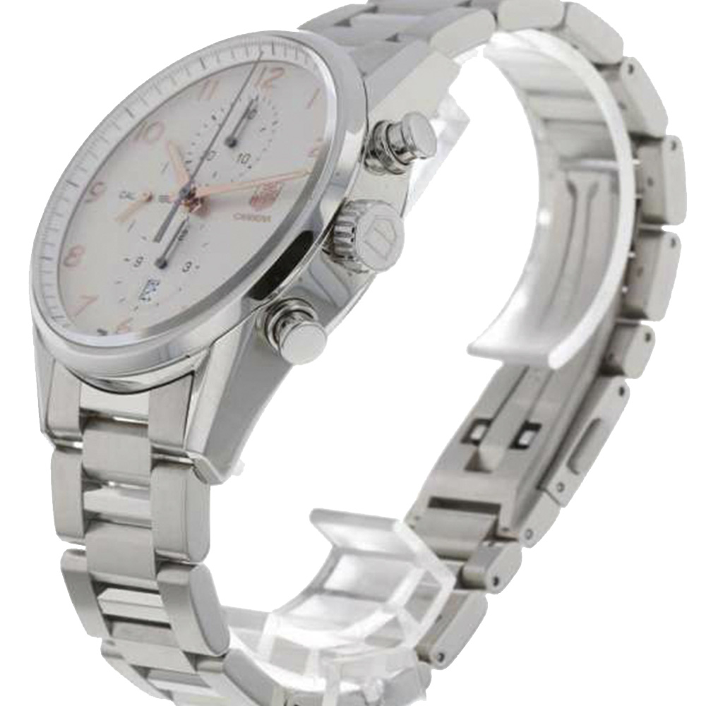 Tag Heuer Silver Stainless Steel Carrera Caliber 1887 Men's Wristwatch 43 MM
Tag Heuer Silver Stainless Steel Carrera Caliber 1887 Men's Wristwatch 43 MM