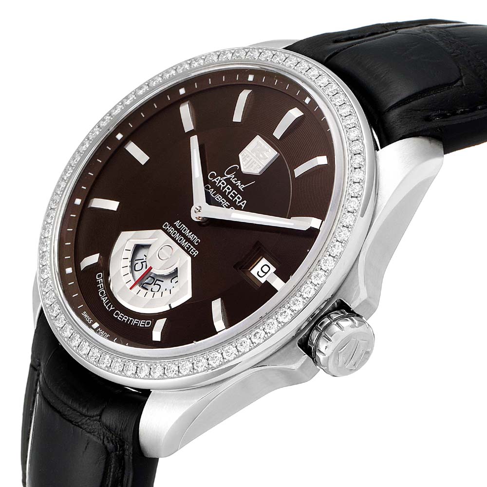 Tag Heuer Black Diamonds Stainless Steel Grand Carrera WAV511E Men's Wristwatch MM
Tag Heuer Black Diamonds Stainless Steel Grand Carrera WAV511E Men's Wristwatch MM