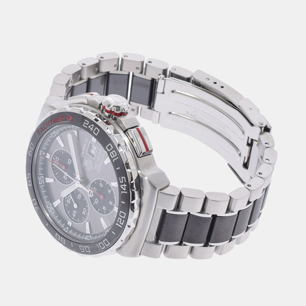 

Tag Heuer Grey Stainless Steel Formula 1 Caliber 16 chronograph CAU2011/BA0873 Men's Wristwatch 43 MM