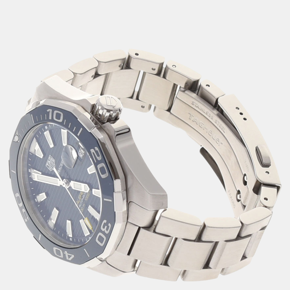 Tag Heuer Blue Stainless Steel Aquaracer WAY201B Men's Wristwatch 43 mm
Tag Heuer Blue Stainless Steel Aquaracer WAY201B Men's Wristwatch 43 mm