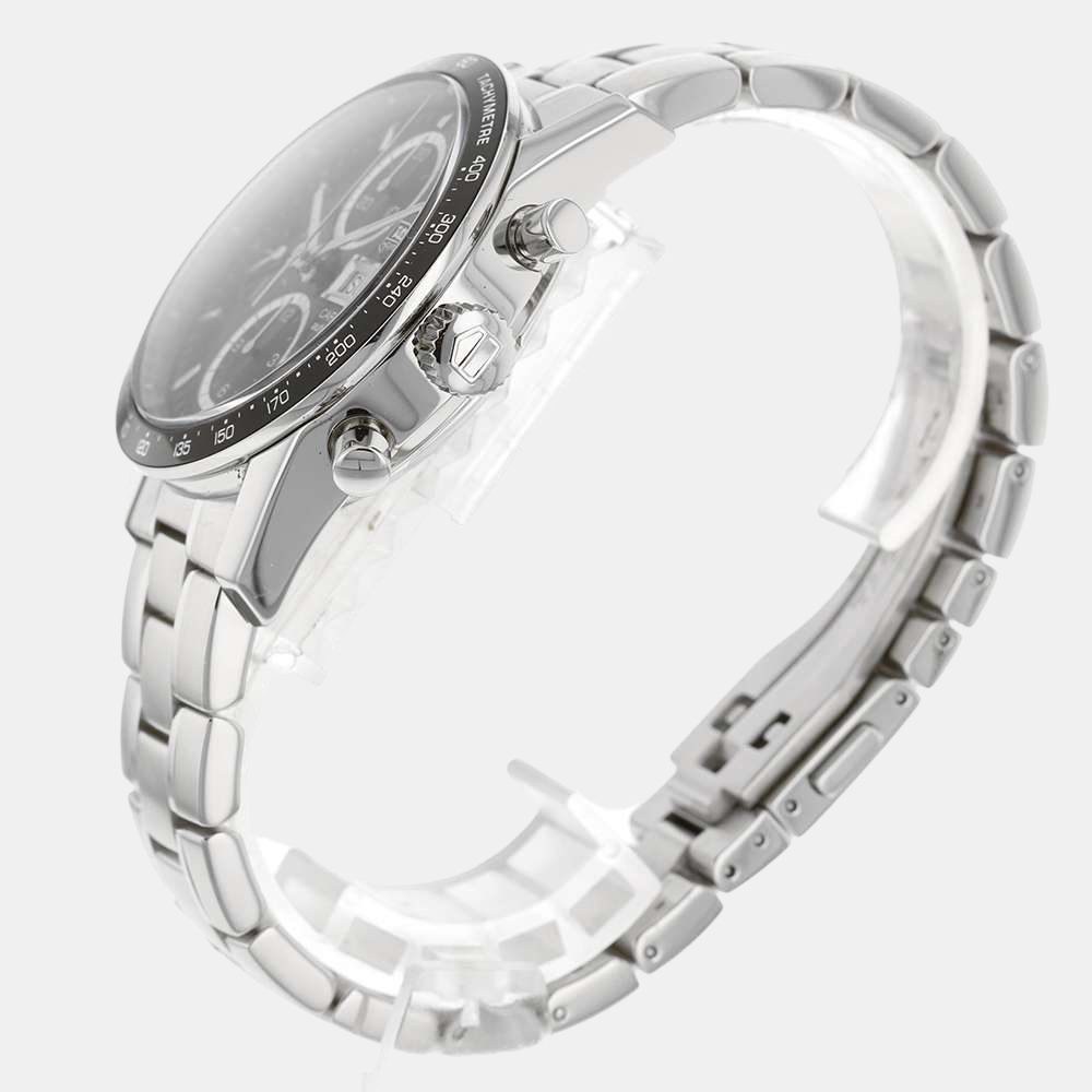 Tag Heuer Black Stainless Steel Carrera Calibre 16 CV201AG.BA0725 Automatic Men's Wristwatch 41 mm
Tag Heuer Black Stainless Steel Carrera Calibre 16 CV201AG.BA0725 Automatic Men's Wristwatch 41 mm