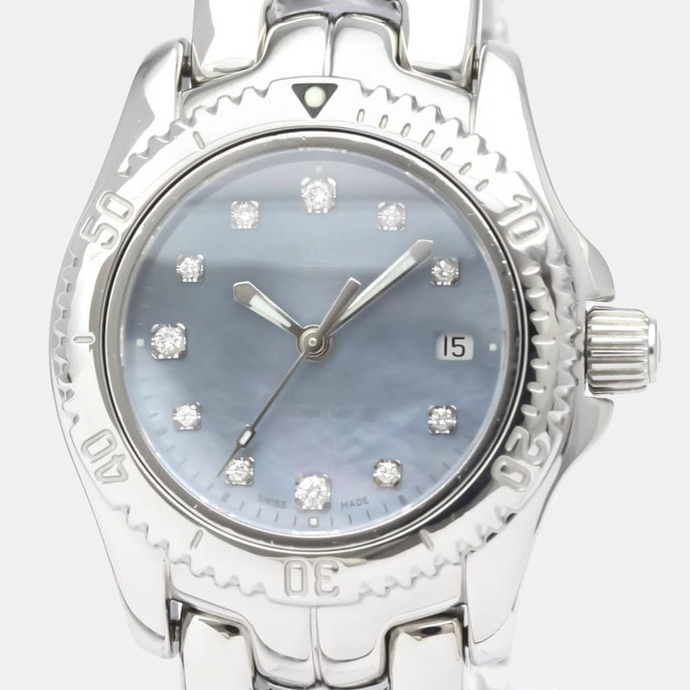 Tag Heuer Blue Shell Stainless Steel Link WT131C Quartz Men's Wristwatch 30 mm
Tag Heuer Blue Shell Stainless Steel Link WT131C Quartz Men's Wristwatch 30 mm