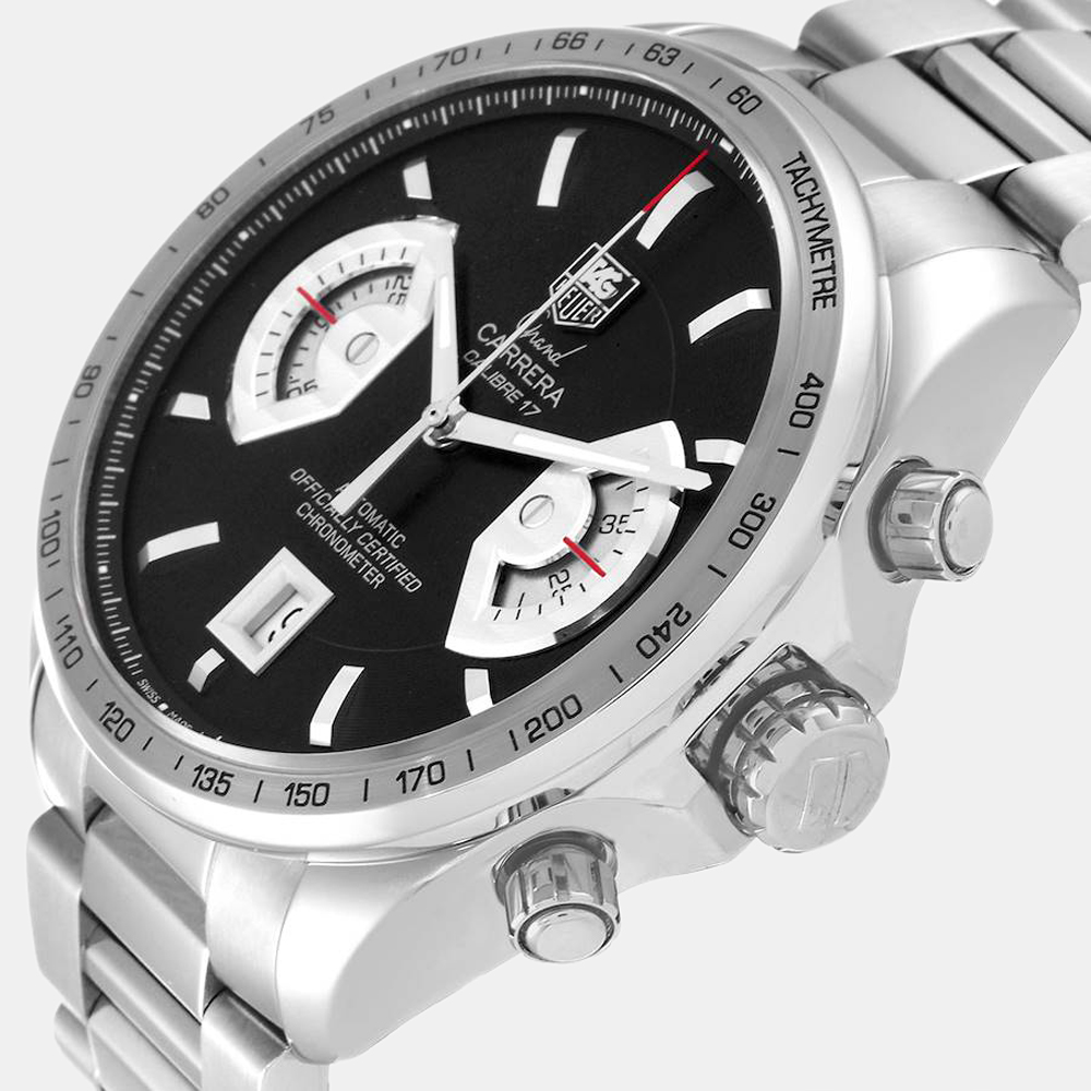 Tag Heuer Black Stainless Steel Carrera CAV511G Automatic Men's Wristwatch 43 mm
Tag Heuer Black Stainless Steel Carrera CAV511G Automatic Men's Wristwatch 43 mm