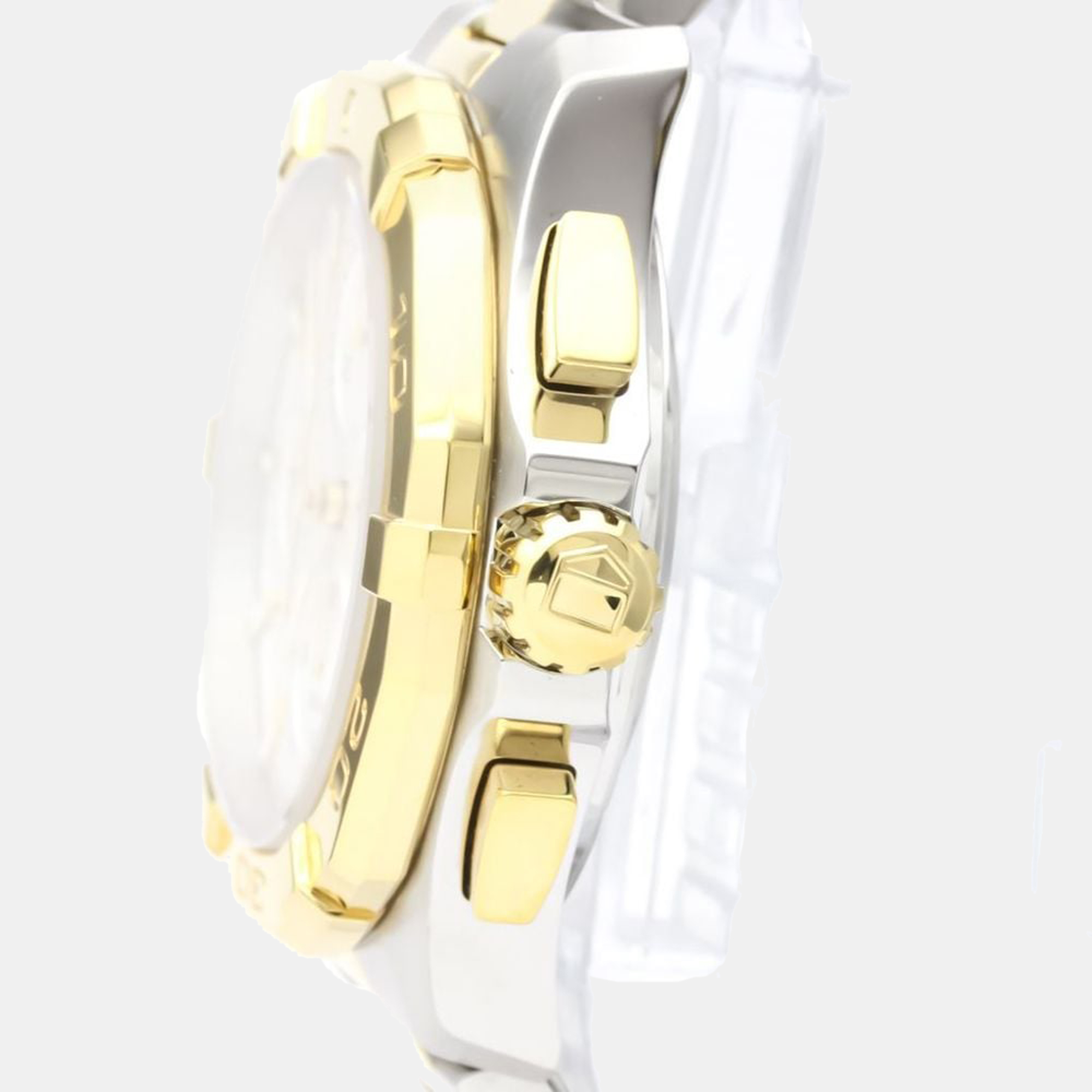 Tag Heuer Silver Yellow Gold Plated Stainless Steel Aquaracer CAY2121 Automatic Men's Wristwatch 43 mm
Tag Heuer Silver Yellow Gold Plated Stainless Steel Aquaracer CAY2121 Automatic Men's Wristwatch 43 mm