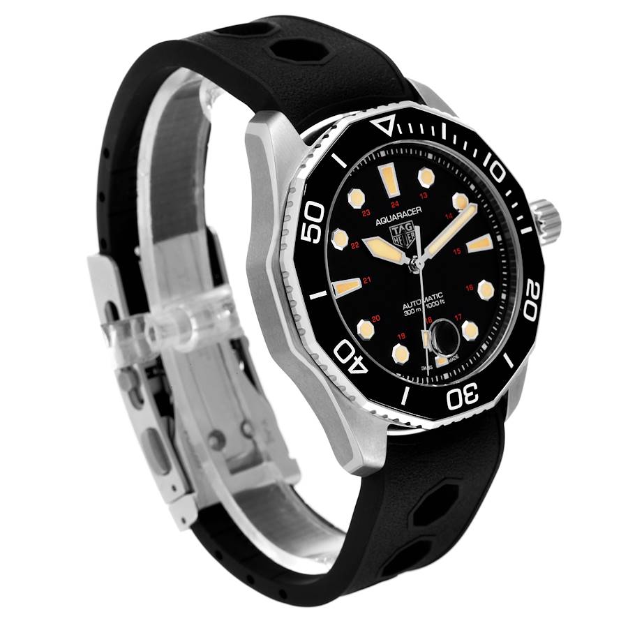 Tag Heuer Black Titanium Aquaracer Professional WBP208C Men's Wristwatch 43 Mm