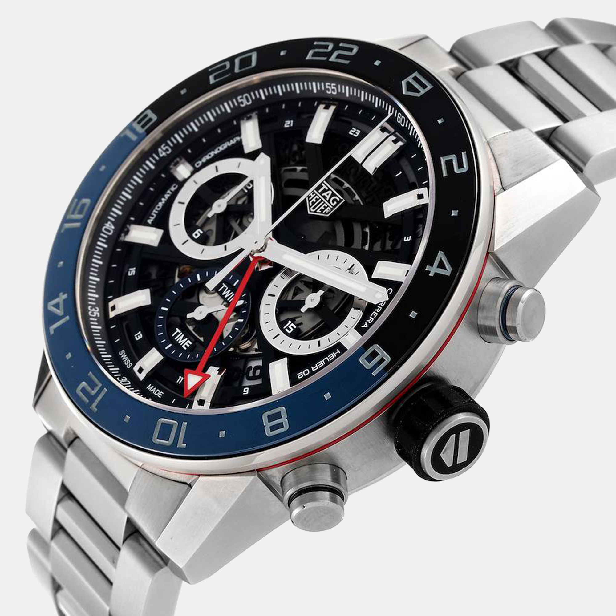 Tag Heuer Black Stainless Steel Carrera CBG2A1Z Automatic Men's Wristwatch 45 mm
Tag Heuer Black Stainless Steel Carrera CBG2A1Z Automatic Men's Wristwatch 45 mm