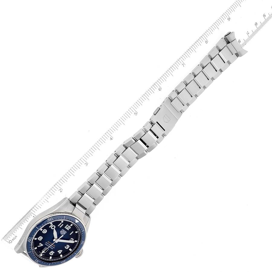 Tag Heuer Blue Stainless Steel Autavia Heritage WBE5116 Men's Wristwatch 42 Mm