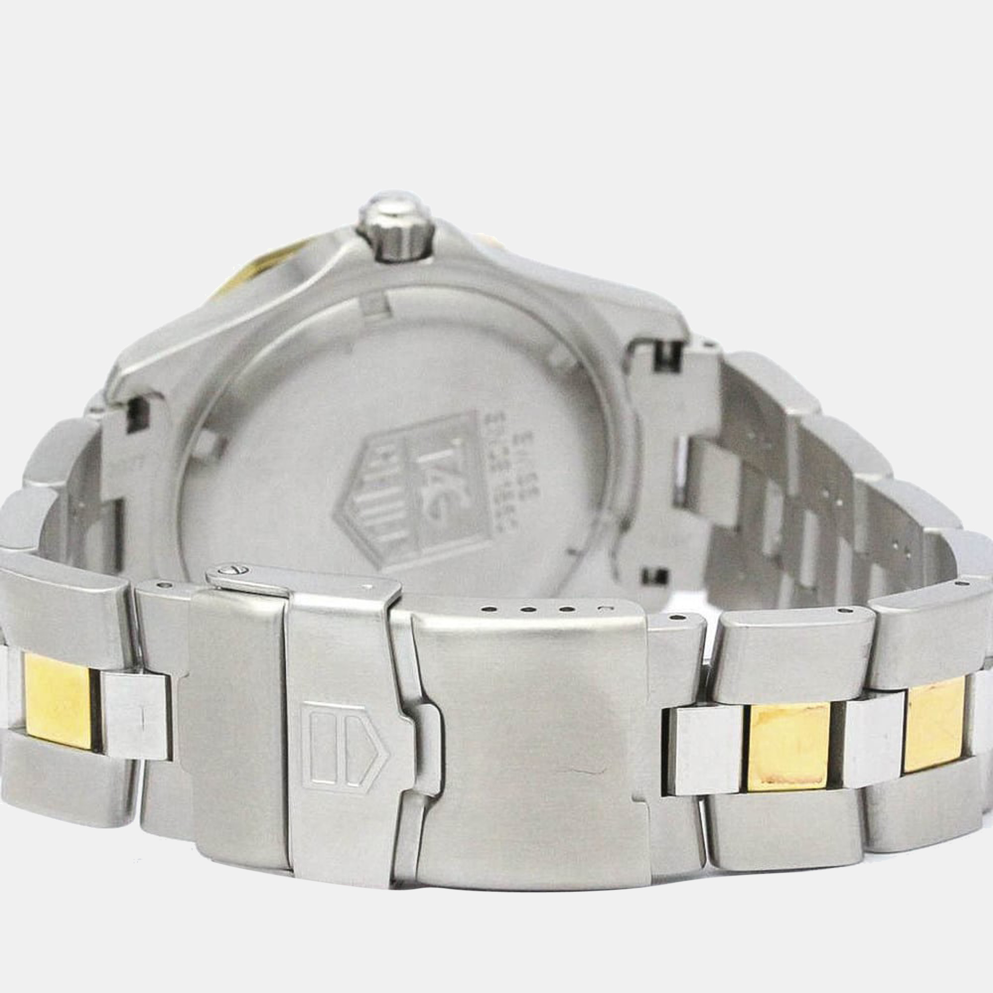 Tag Heuer Black 18k Yellow Gold And Stainless Steel 2000 WN1154 Quartz Men's Wristwatch 39 Mm
