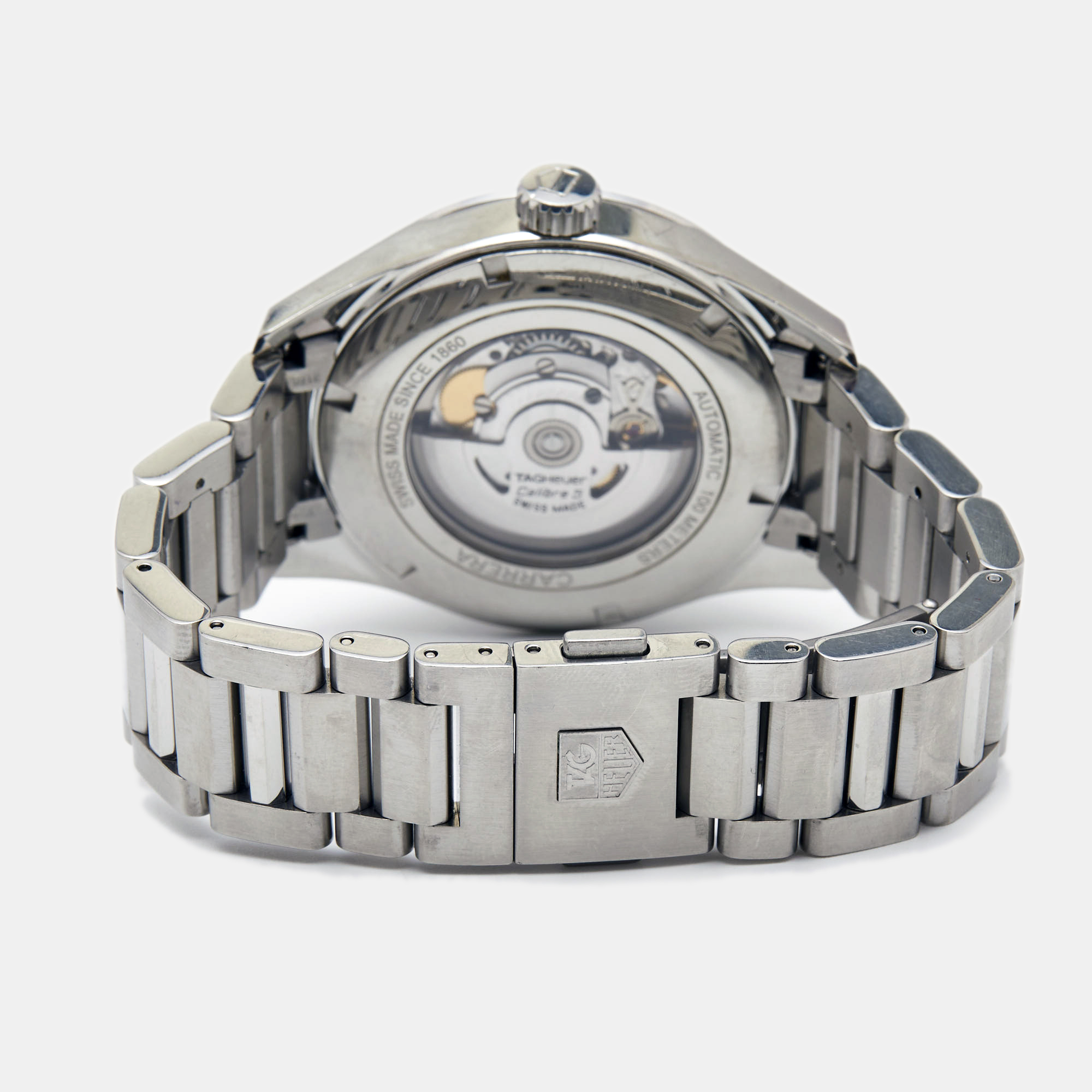 TAG Heuer Blue Stainless Steel Carrera WAR201E.BA0723 Men's Wristwatch 41 Mm