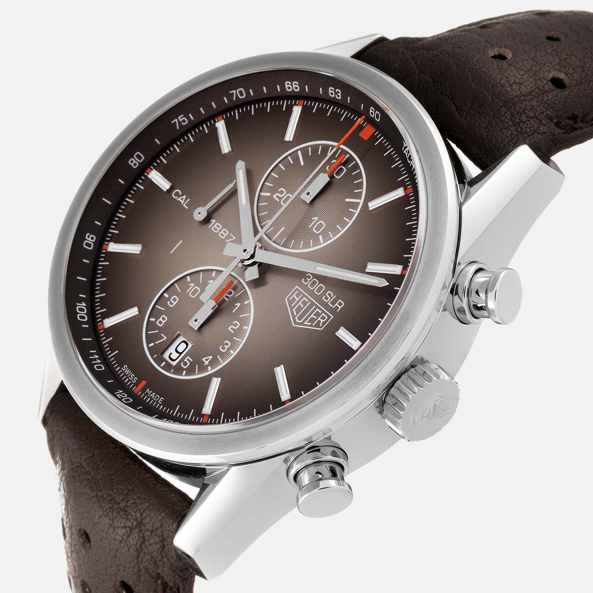 Tag Heuer Brown Stainless Steel Carrera CAR2112 Automatic Men's Wristwatch 41 mm
Tag Heuer Brown Stainless Steel Carrera CAR2112 Automatic Men's Wristwatch 41 mm