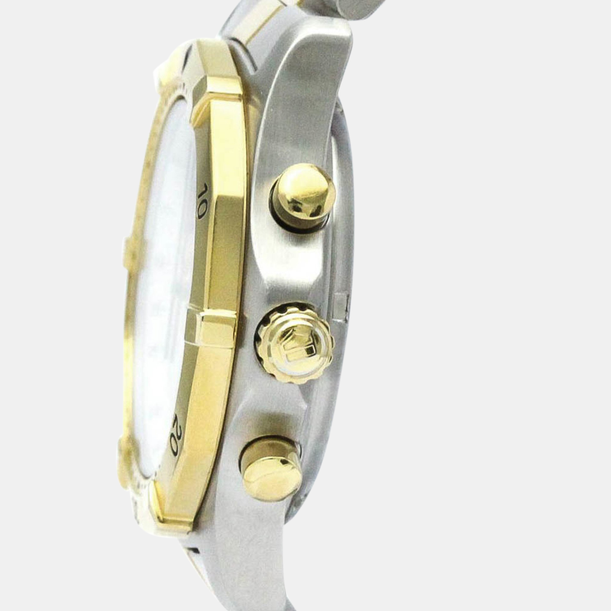 Tag Heuer White Stainless Steel 2000 Classic Quartz Men's Wristwatch 37 Mm