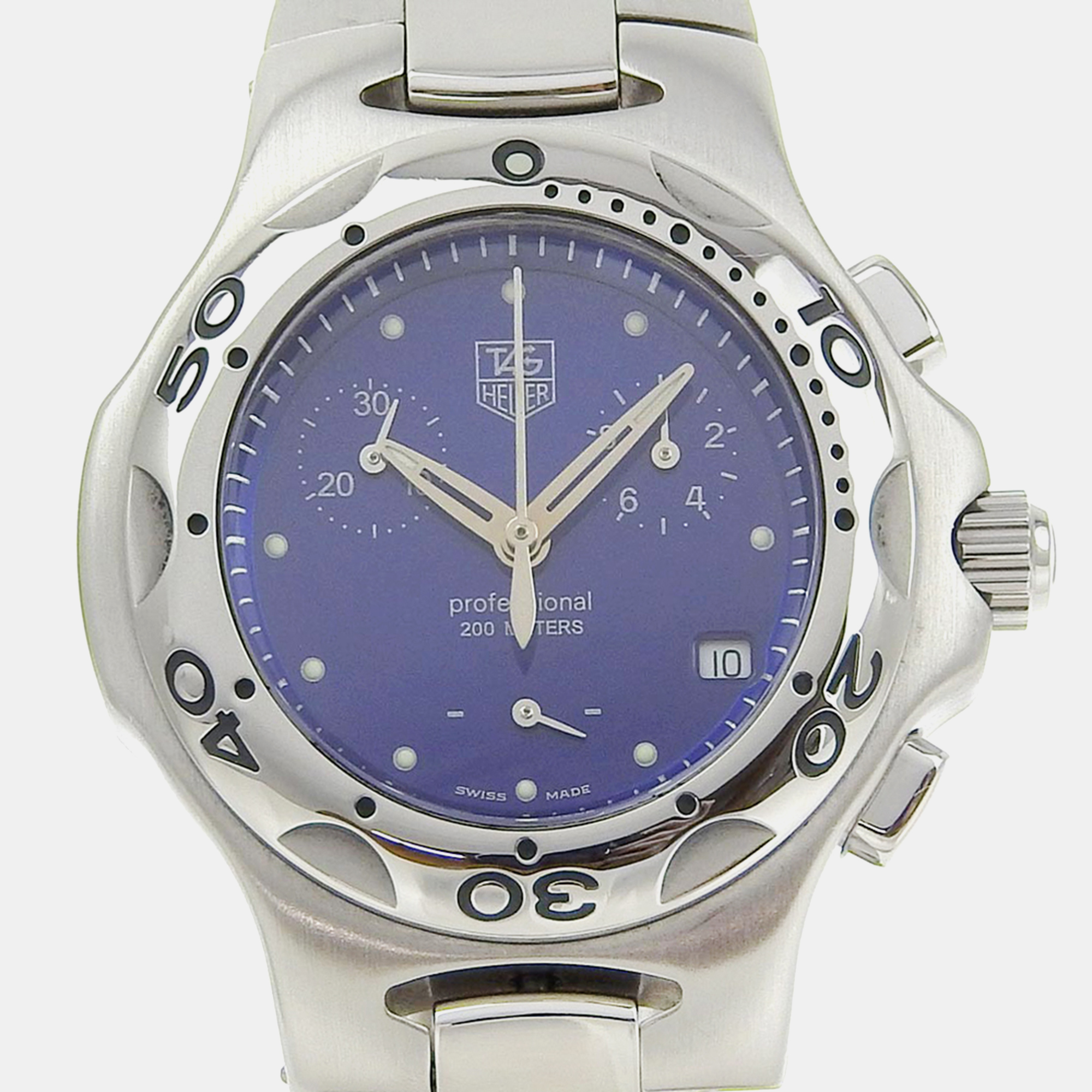 Tag heuer blue stainless steel kirium cl1211.ba0705 quartz men's wristwatch 36 mm