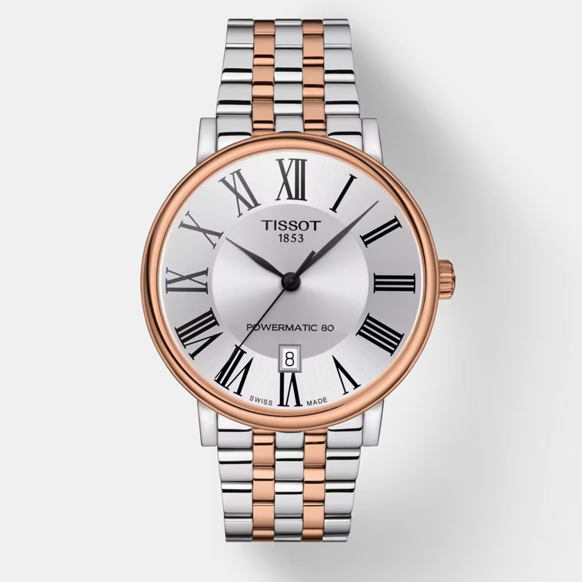 Tissot carson premium powermatic 80 t122.407.22.033.00 rosegold stainlesssteel watch