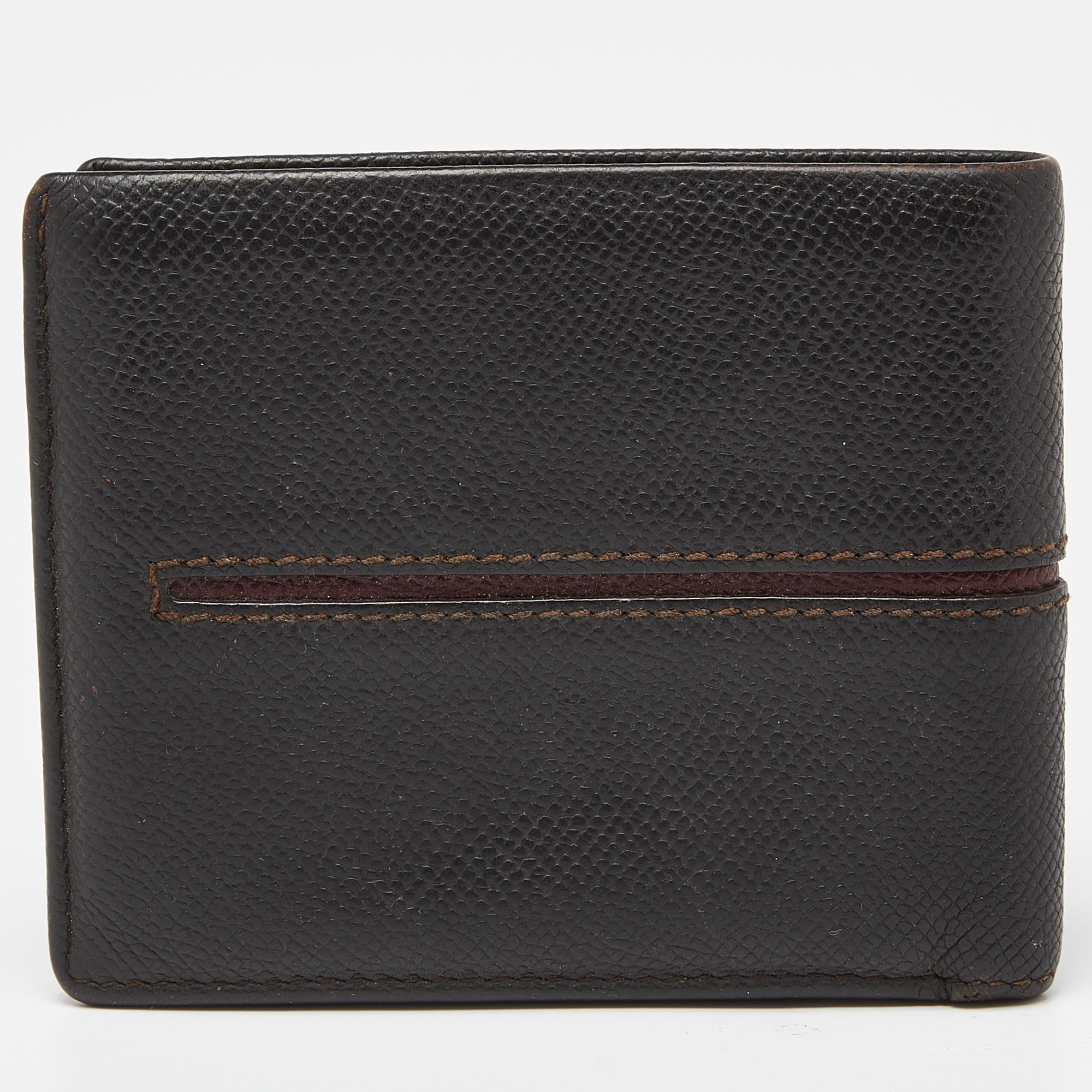 Tod's Brown Leather Bifold Wallet