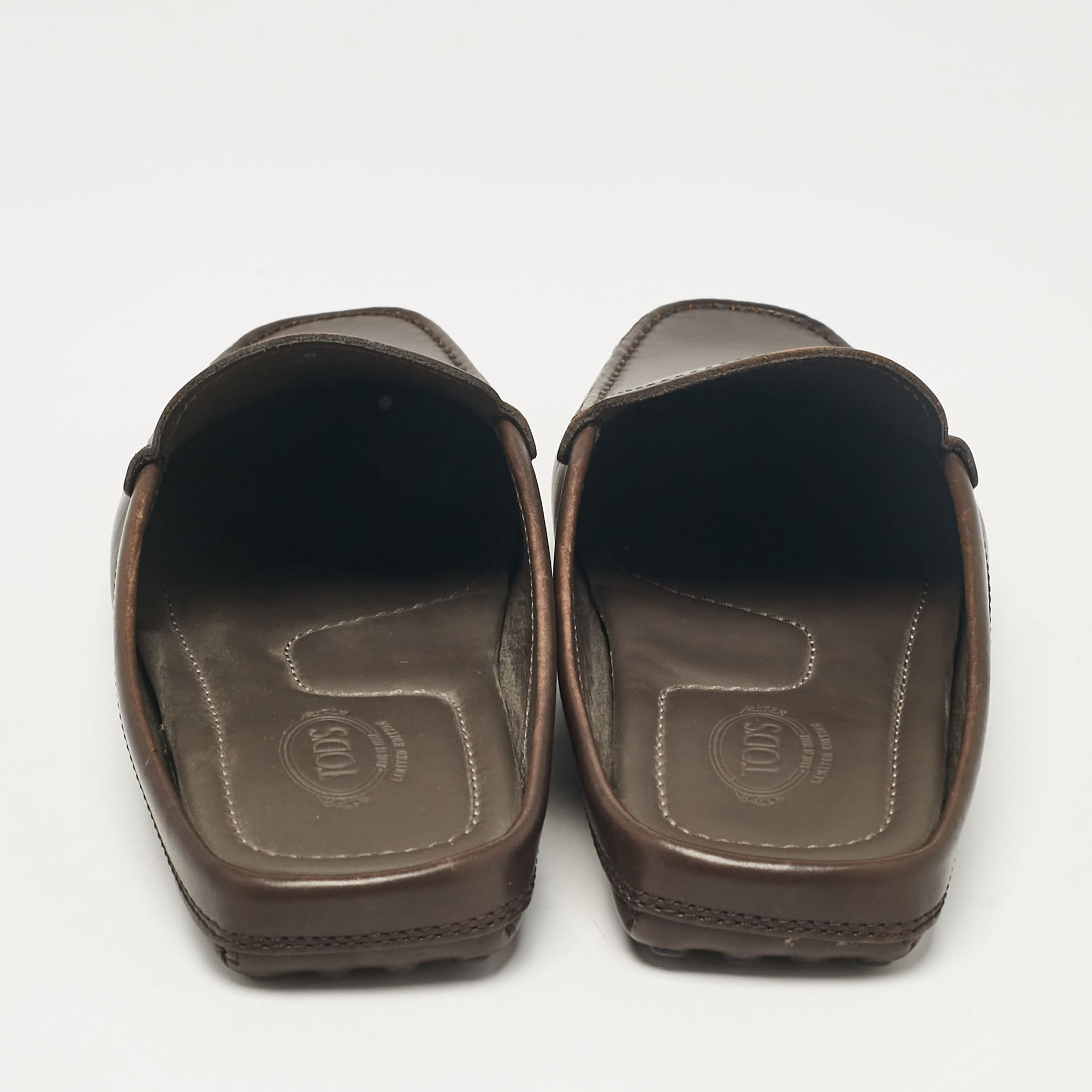 Tod's Brown Leather Mules Size 39.5