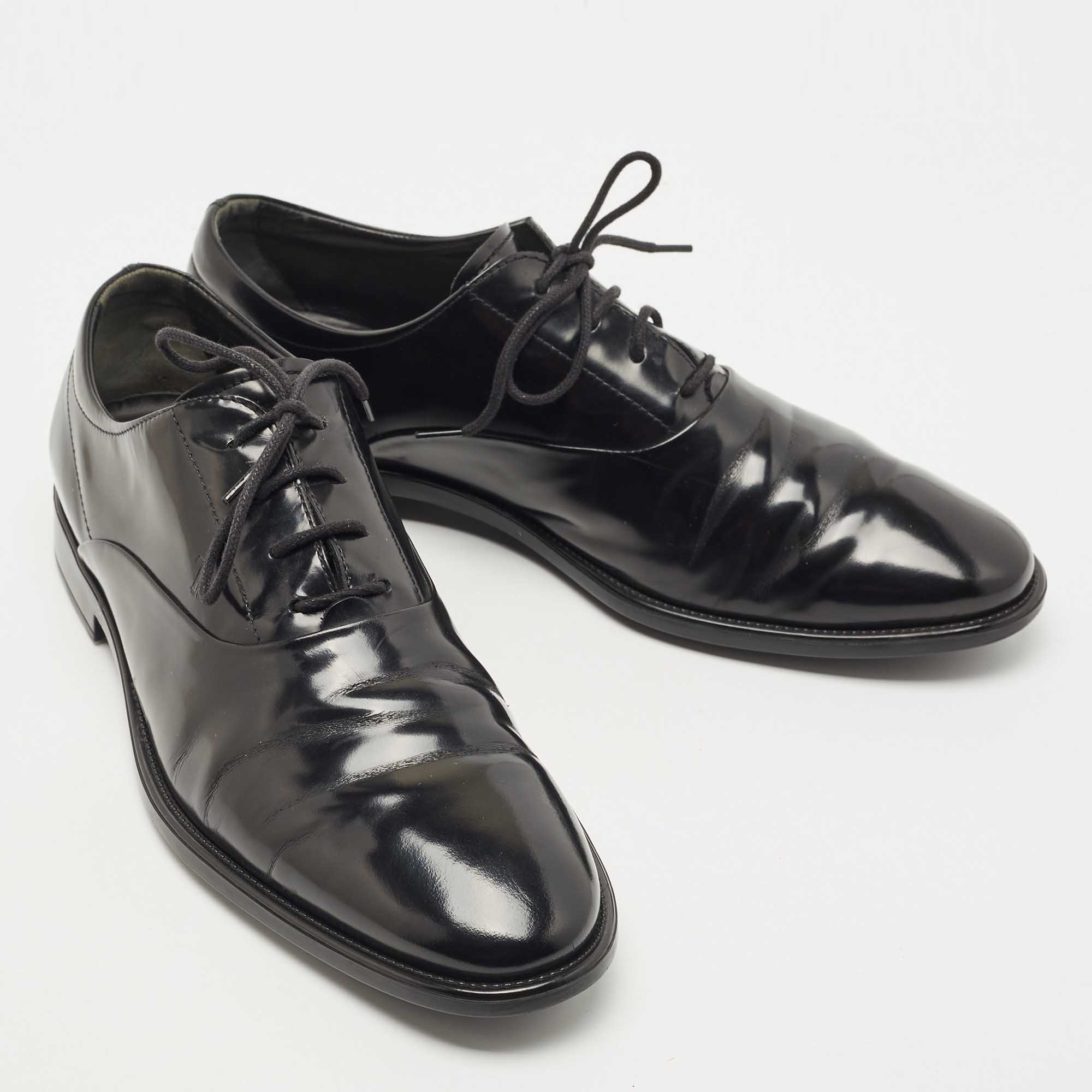 Tod's Black Leather Lace Up Oxford Size 43