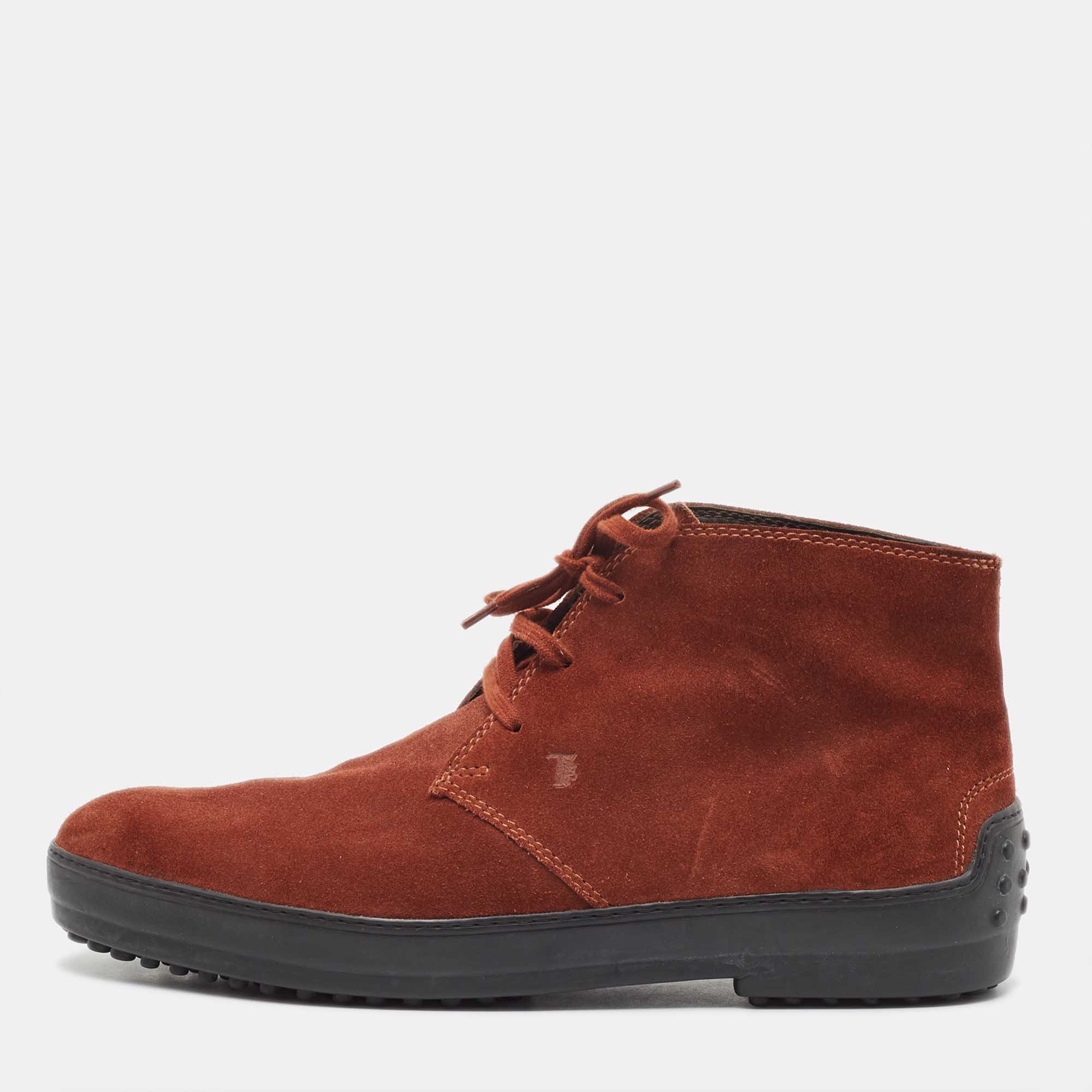 

Tod's Brown Suede Chukka Ankle Boots Size
