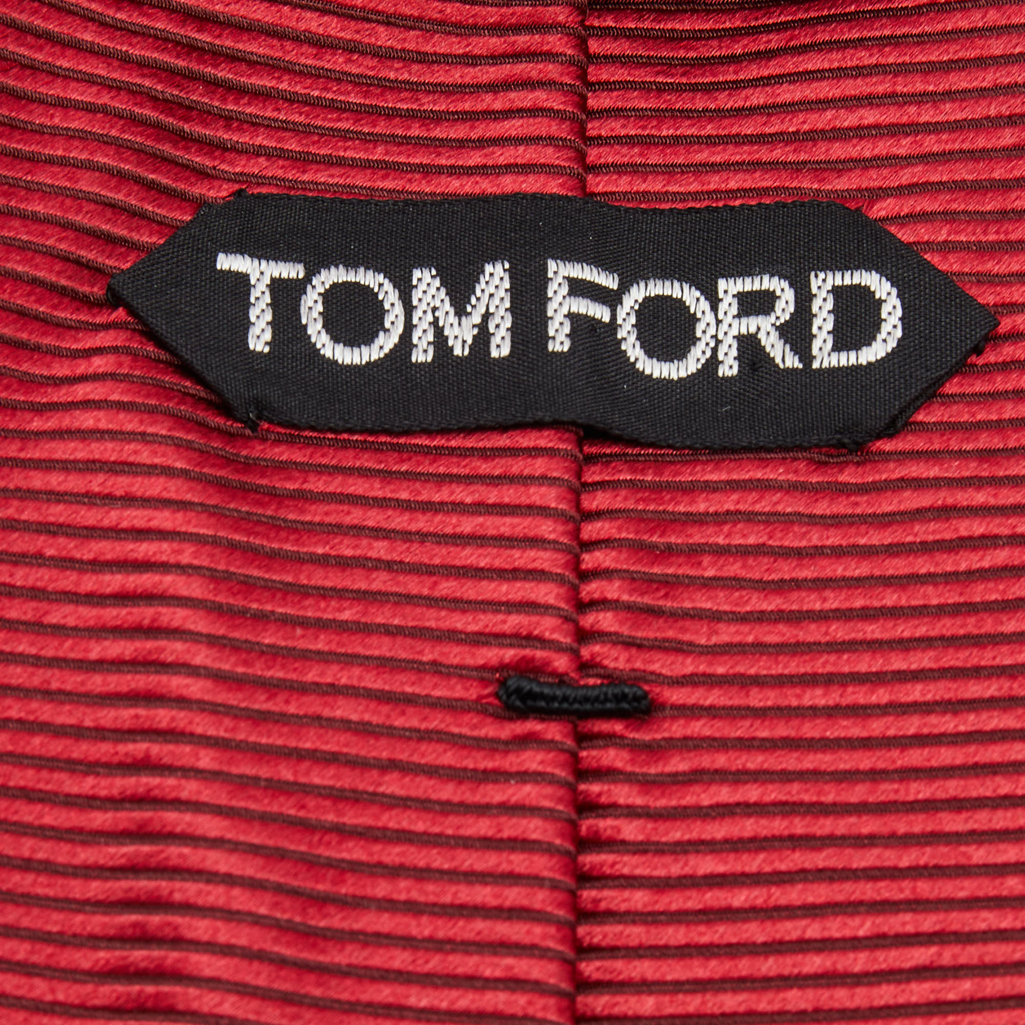 Tom Ford Red Striped Silk Tie