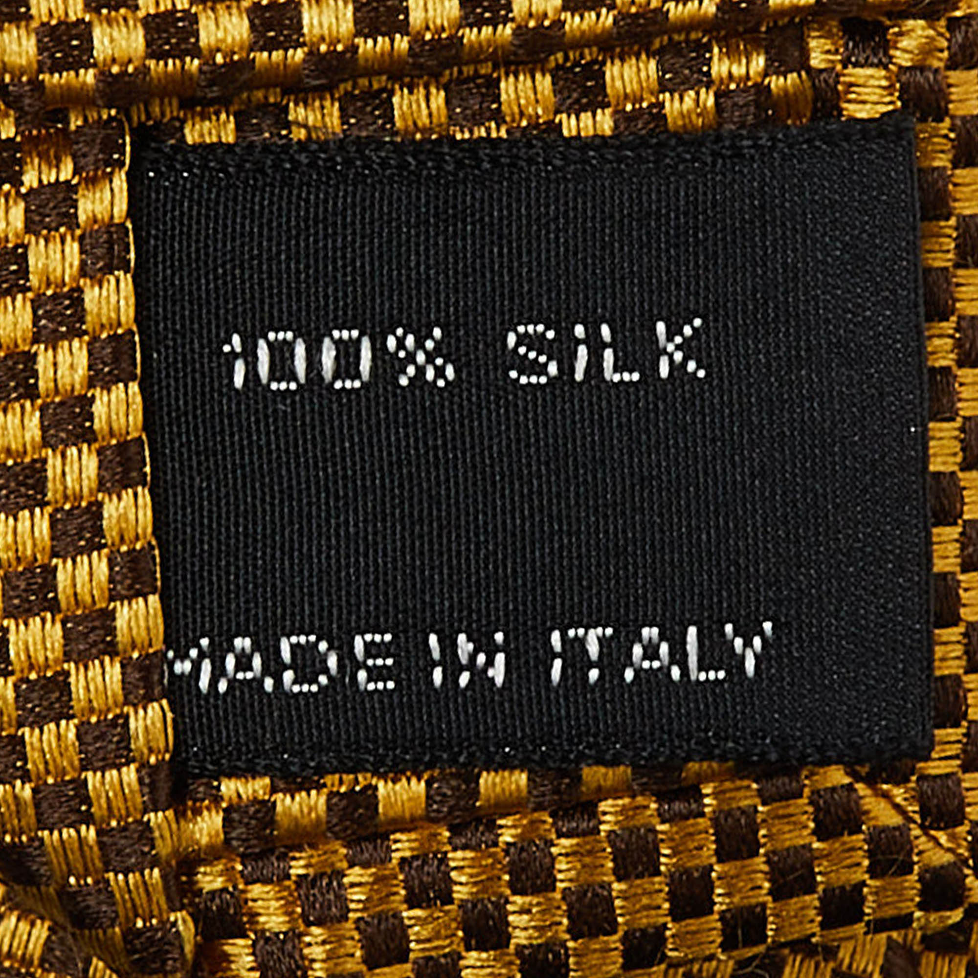 Tom Ford Yellow Silk Jacquard Tie