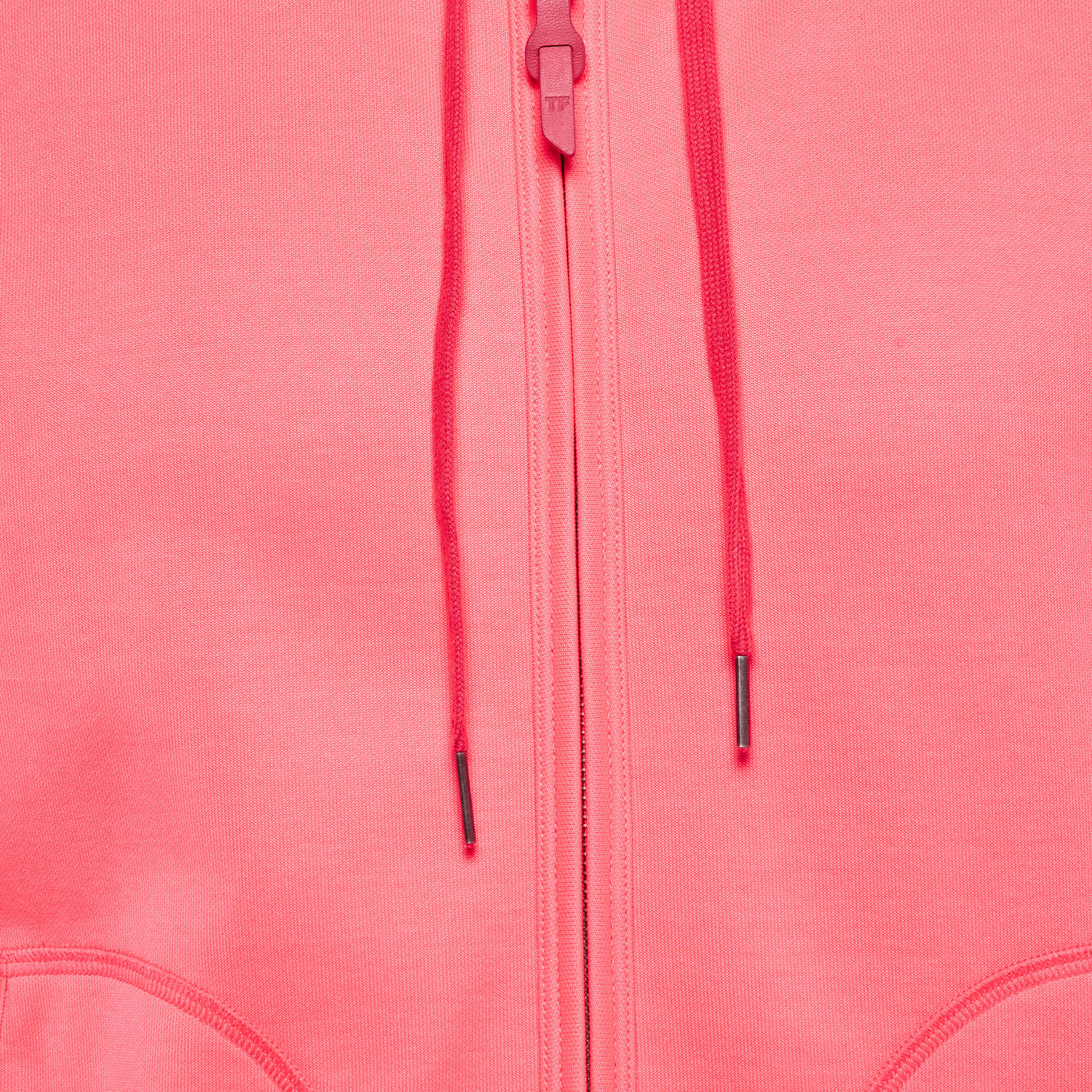 Tom Ford Neon Pink Jersey Zip-Up Hoodie Jacket XL