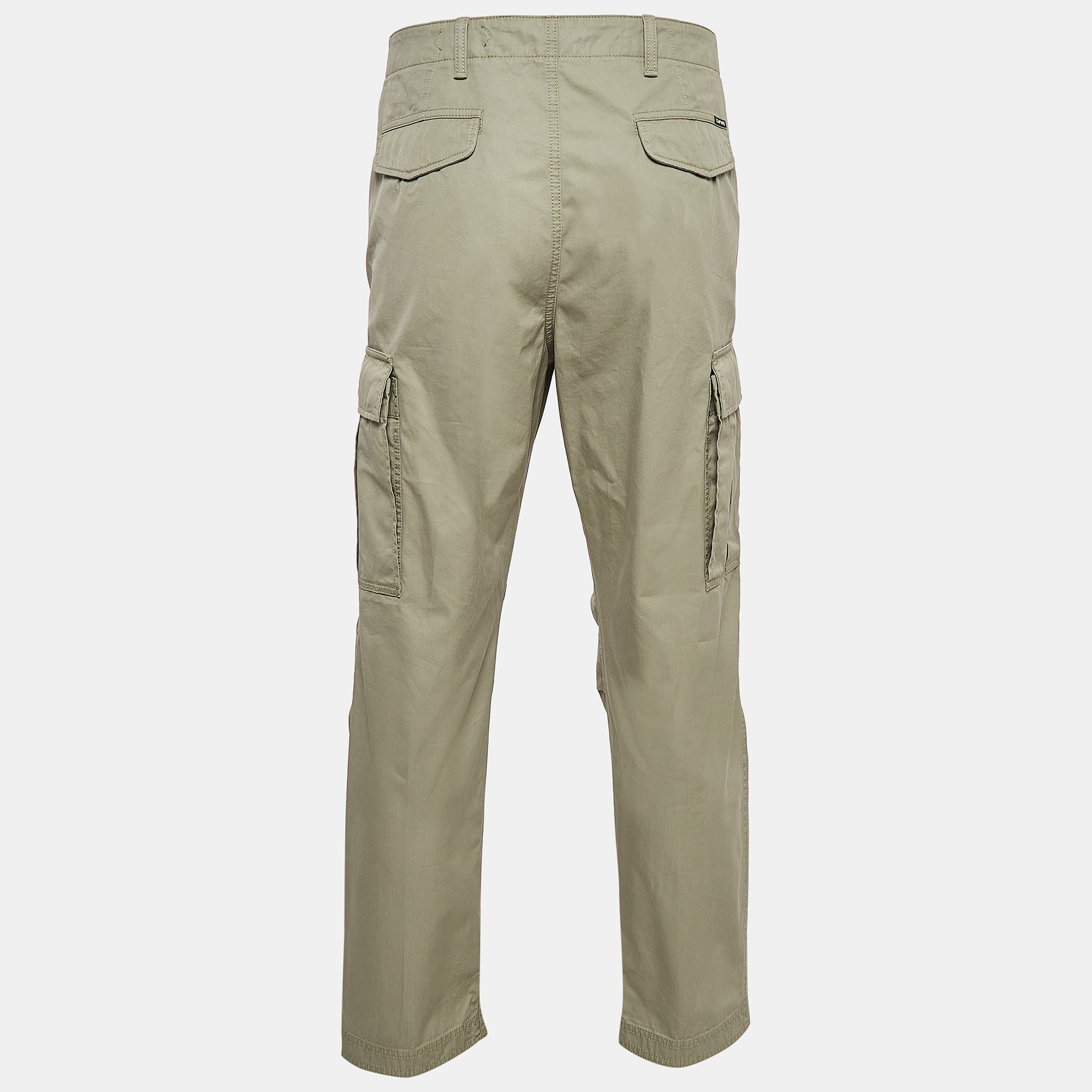 Tom Ford Light Green Cotton Cargo Pants M