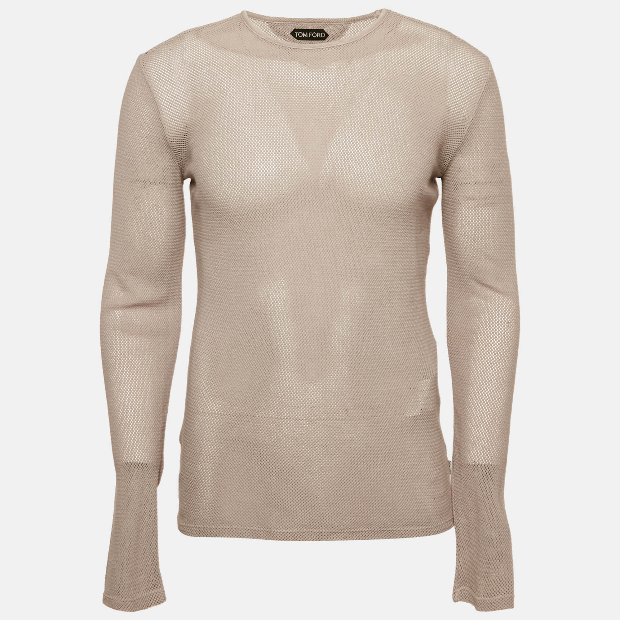 Tom Ford Grey Patterned Cotton Knit Crew Neck Long Sleeve T-Shirt M
Tom Ford Grey Patterned Cotton Knit Crew Neck Long Sleeve T-Shirt M